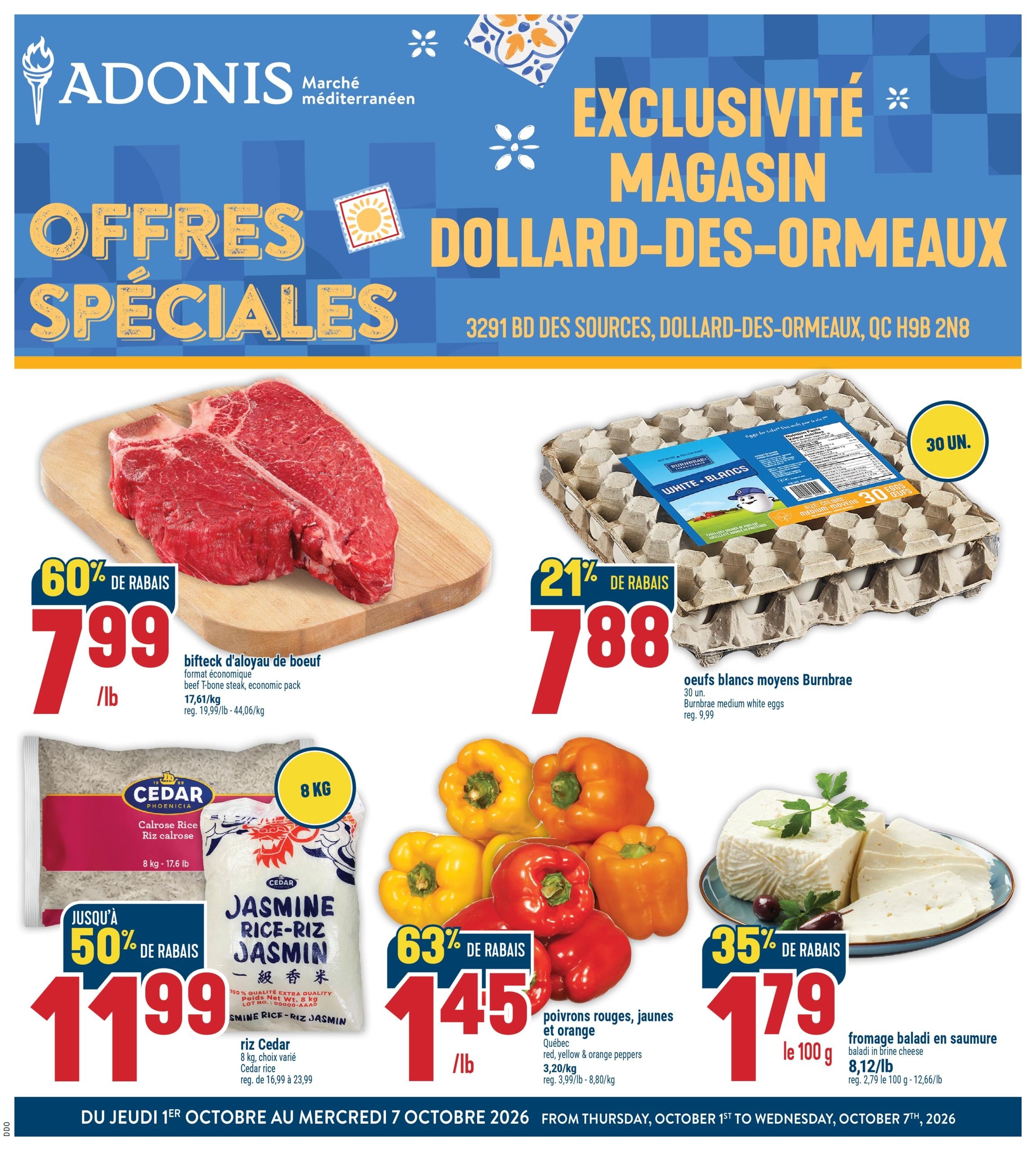 Circulaire Adonis — page 1, du 1 au 7 octobre 2026