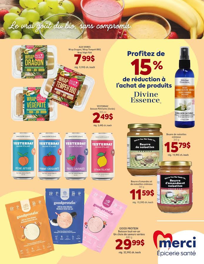 Circulaire Les Aliments Merci — page 2, du 4 au 30 septembre 2026
