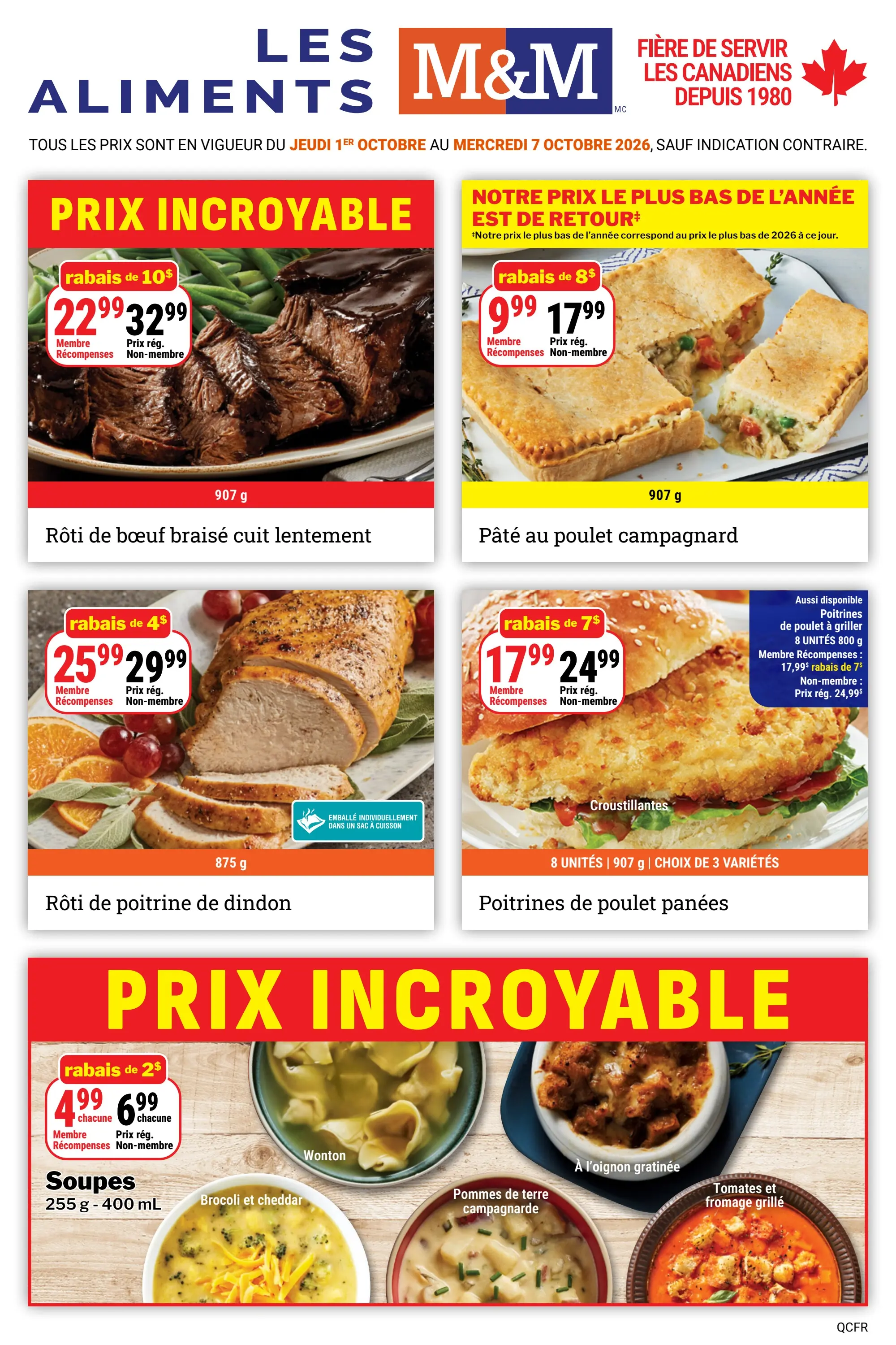 Circulaire Les Aliments M&M — page 2, du 1 au 7 octobre 2026