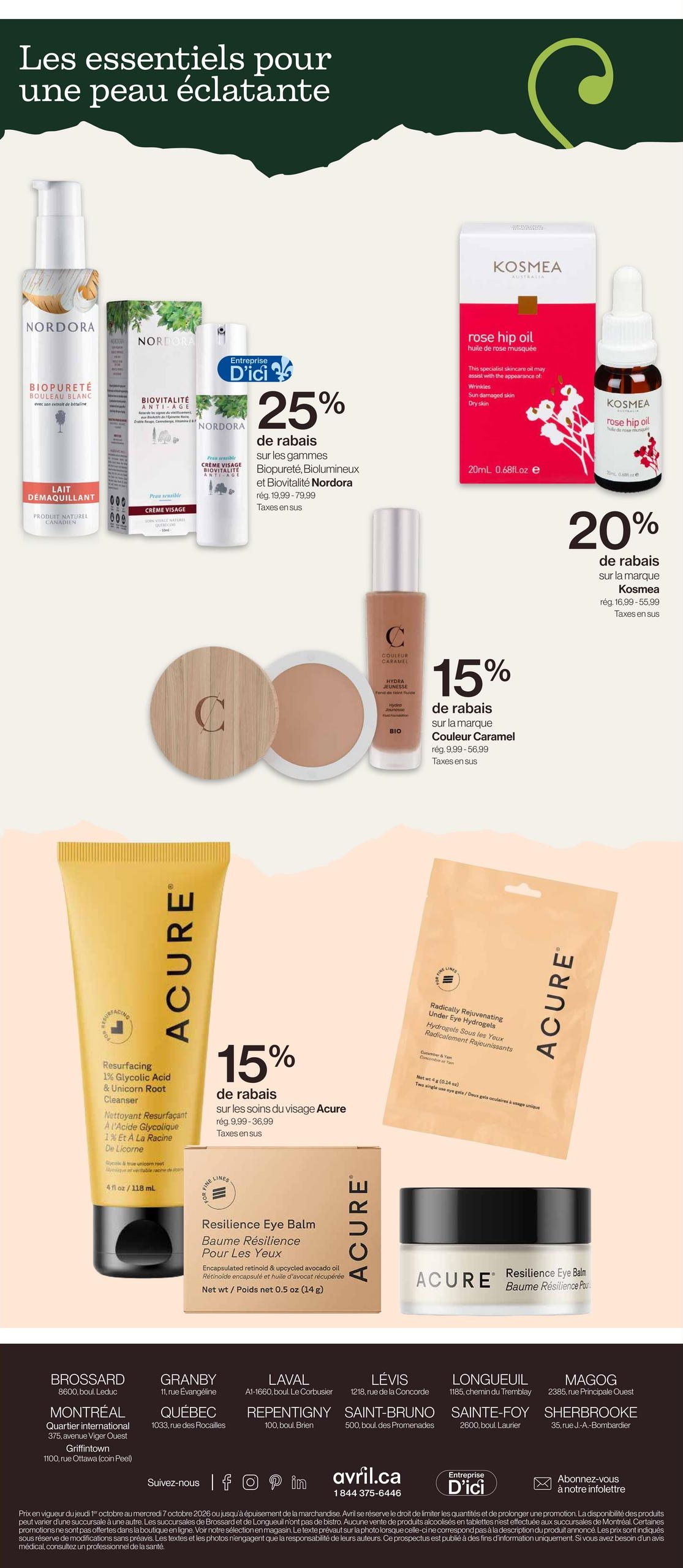 Circulaire Avril — Supermarché Santé — page 10, du 1 au 7 octobre 2026