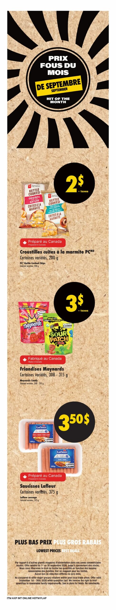 Circulaire Axep — page 8, du 17 au 23 septembre 2026