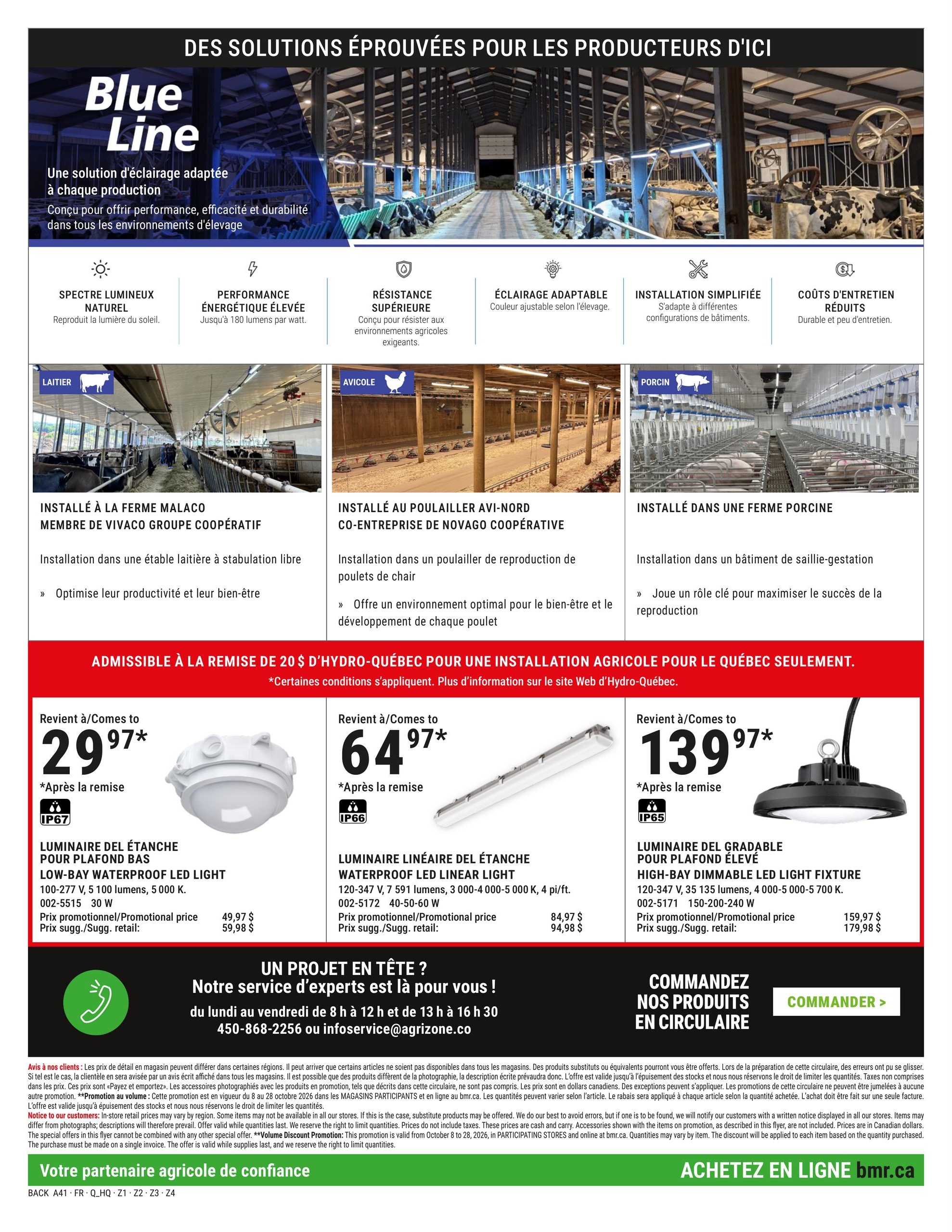 Circulaire BMR Agrizone — page 2, du 8 au 28 octobre 2026