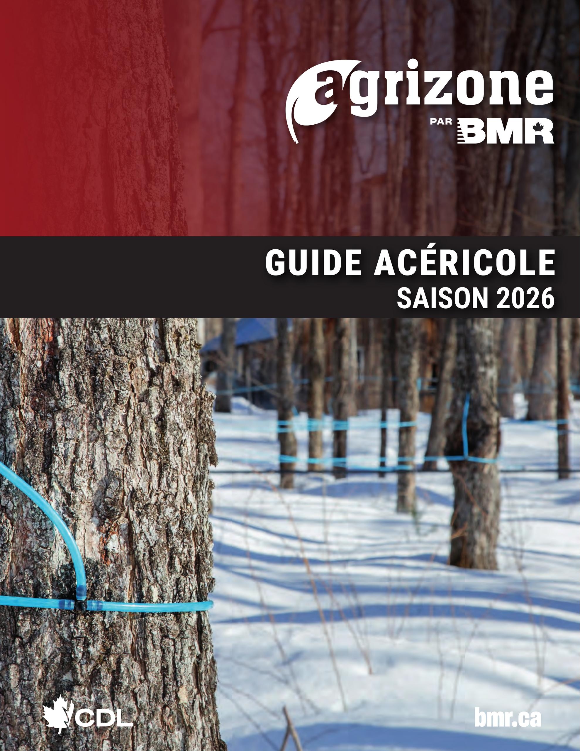 Circulaire BMR Guide Acericole Saison 2026 — page 1, du 1 janvier au 31 décembre 2026