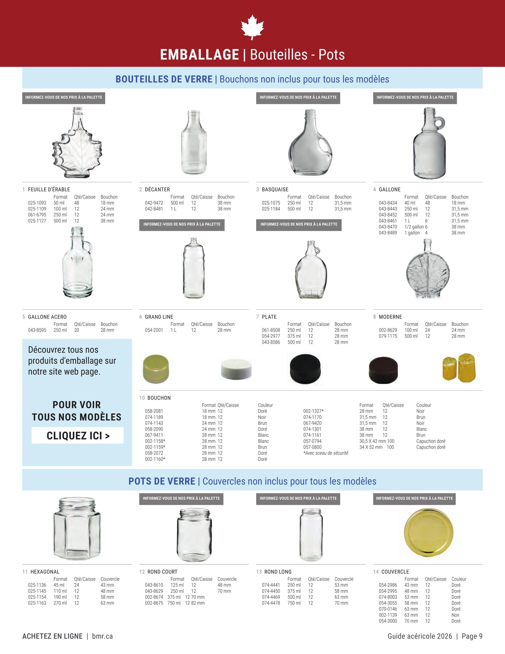 Circulaire BMR Guide Acericole Saison 2026 — page 9, du 1 janvier au 31 décembre 2026