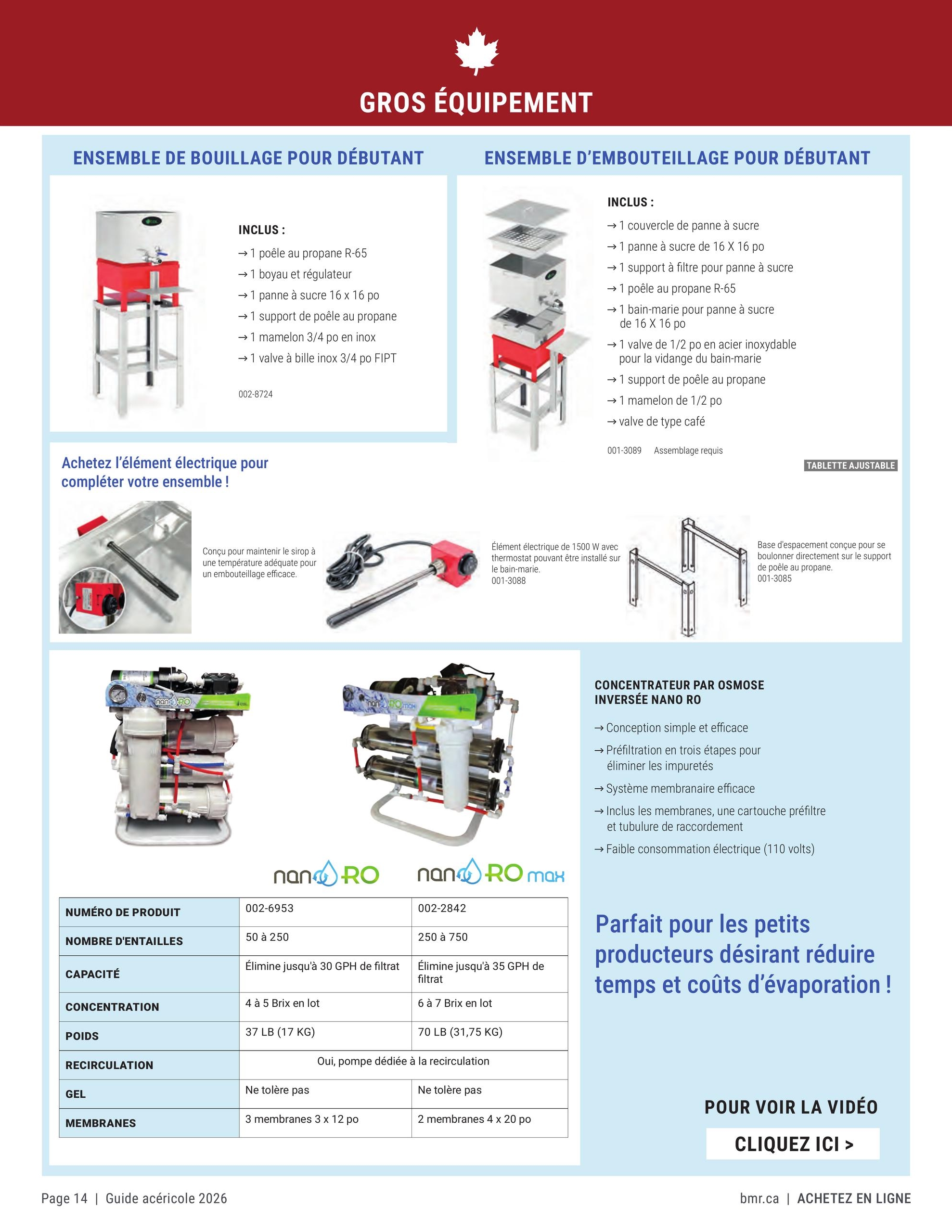 Circulaire BMR Guide Acericole Saison 2026 — page 14, du 1 janvier au 31 décembre 2026