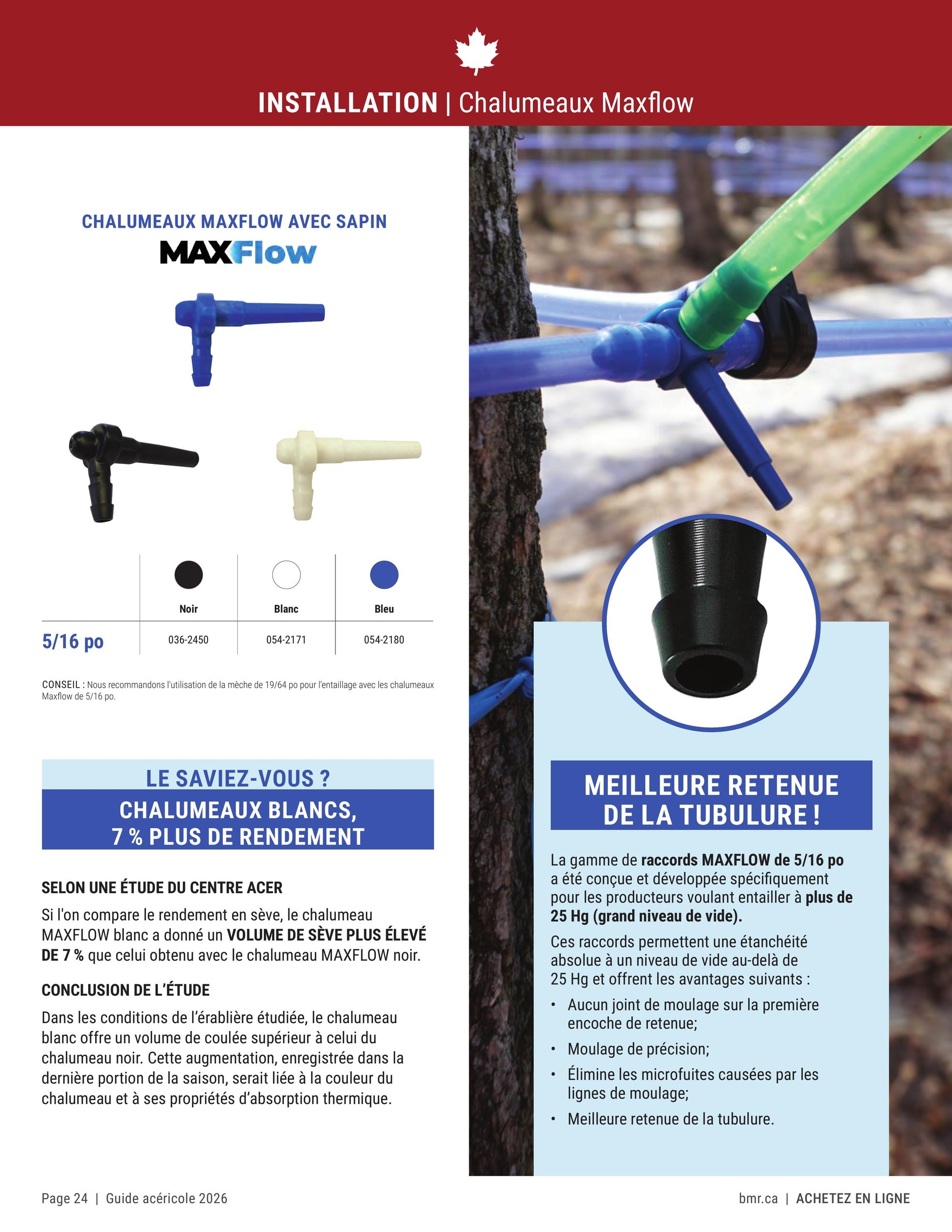 Circulaire BMR Guide Acericole Saison 2026 — page 24, du 1 janvier au 31 décembre 2026