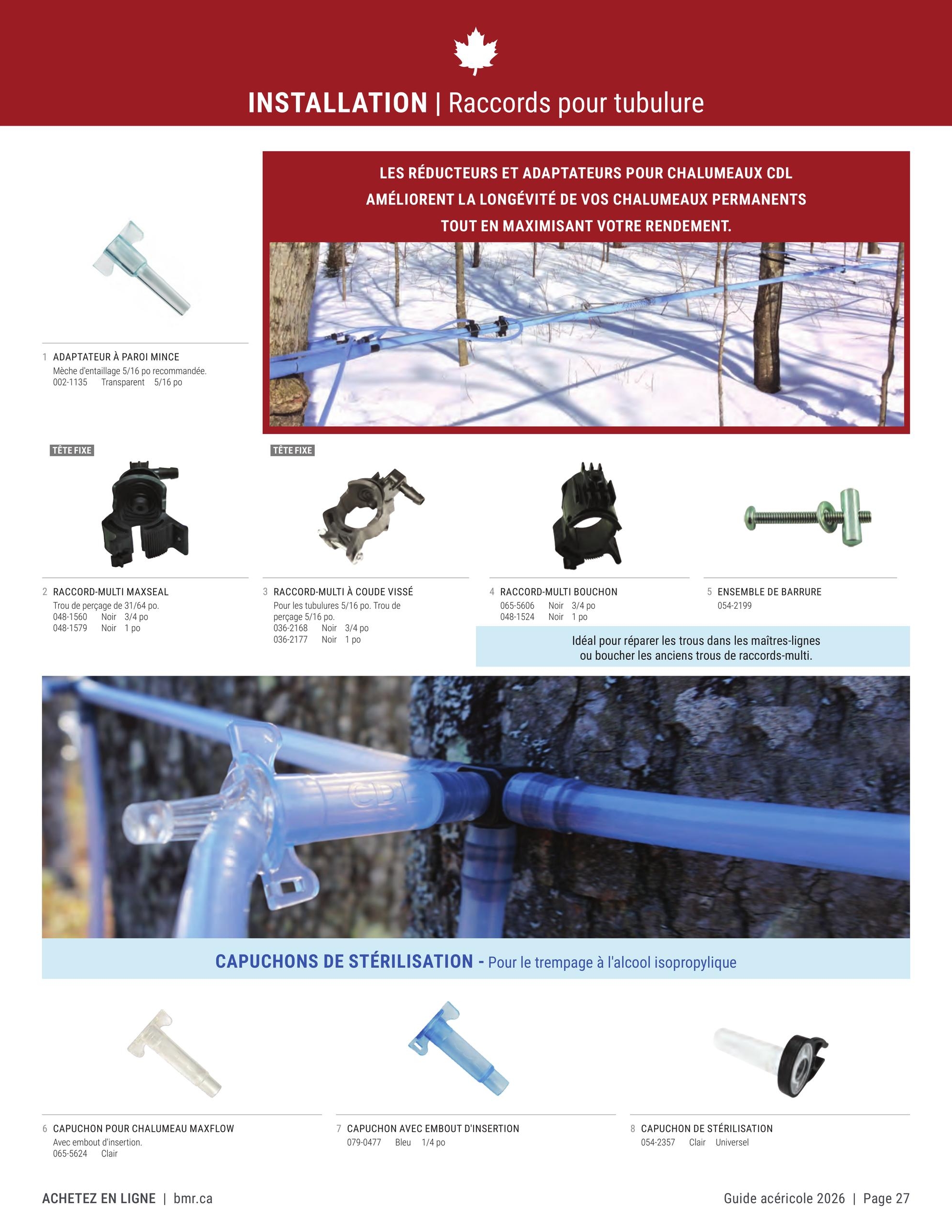 Circulaire BMR Guide Acericole Saison 2026 — page 27, du 1 janvier au 31 décembre 2026