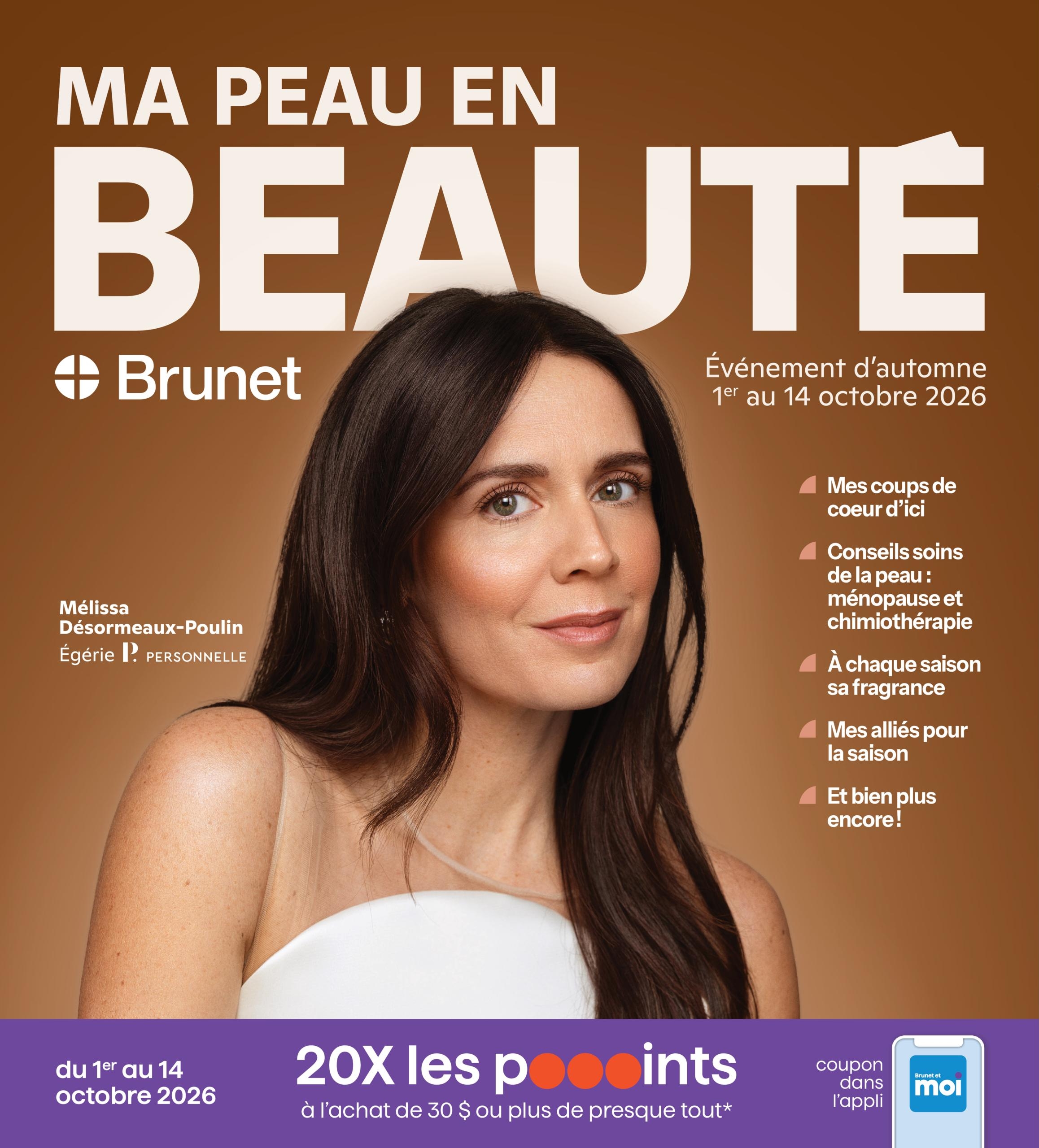 Circulaire Brunet Ma Peau En Beaute — page 1, du 1 au 14 octobre 2026