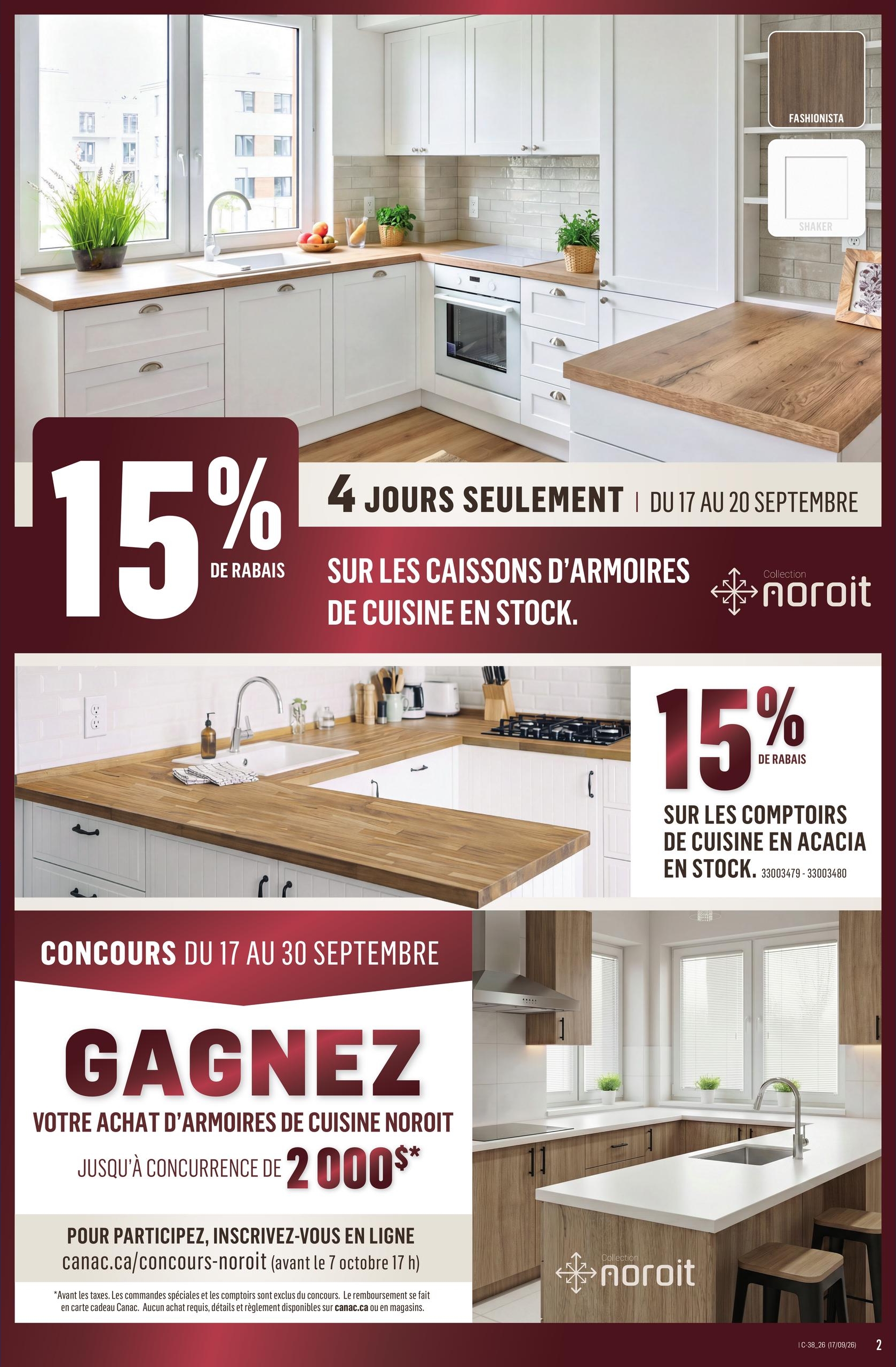 Circulaire Canac — page 2, du 17 au 23 septembre 2026