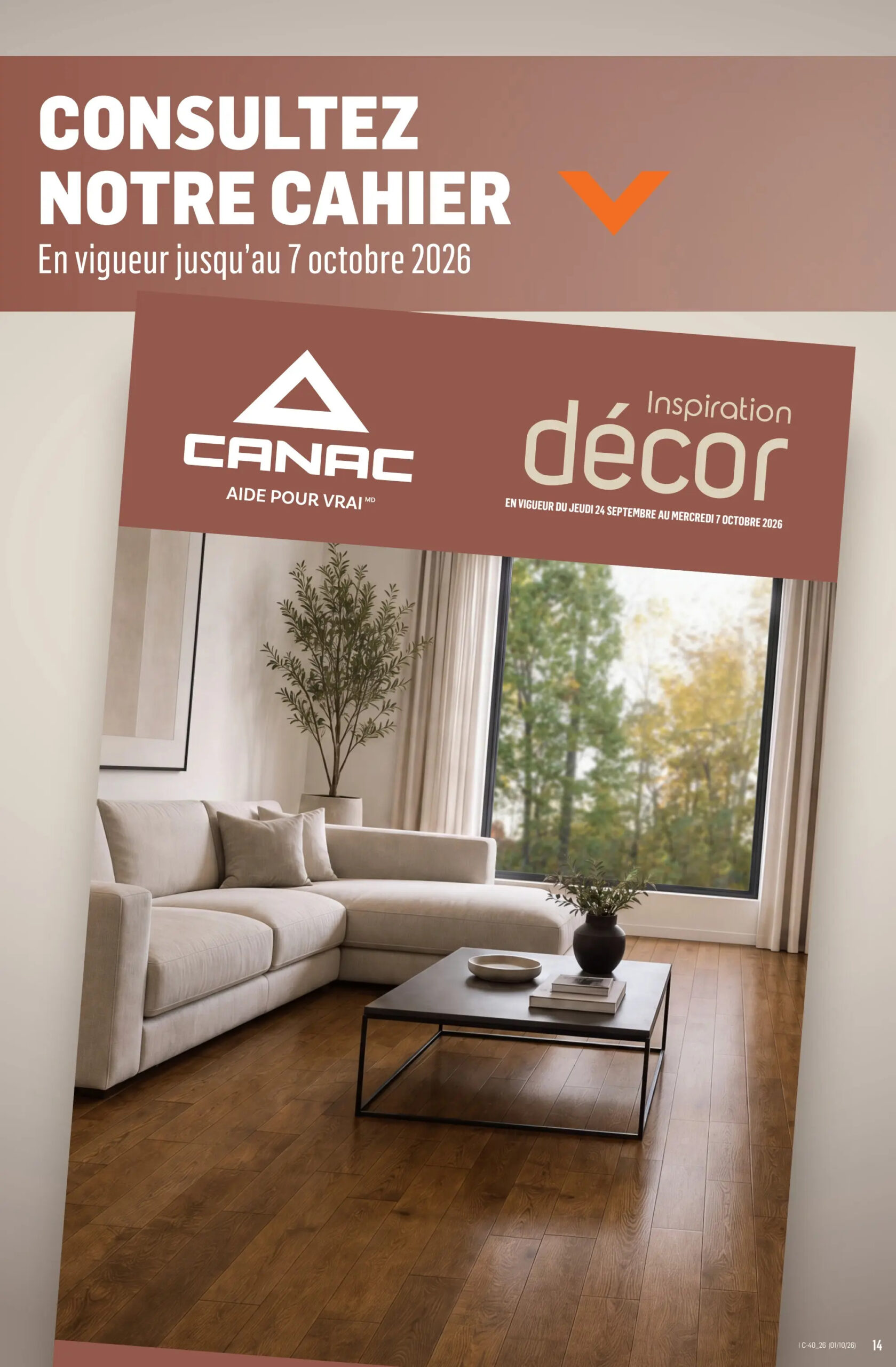 Circulaire Canac — page 27, du 1 au 7 octobre 2026