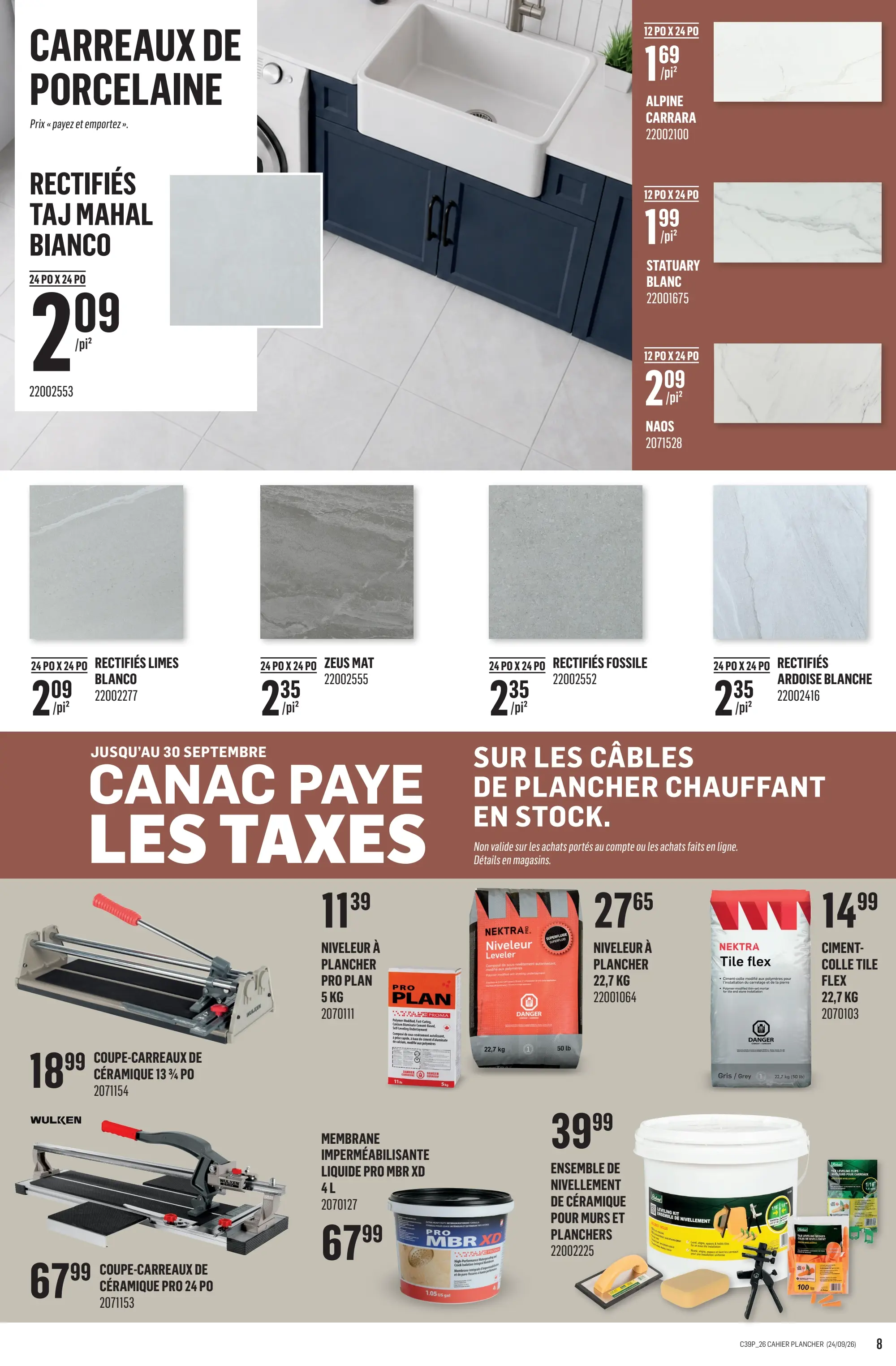 Circulaire Canac Inspiration Decor — page 8, du 24 septembre au 7 octobre 2026