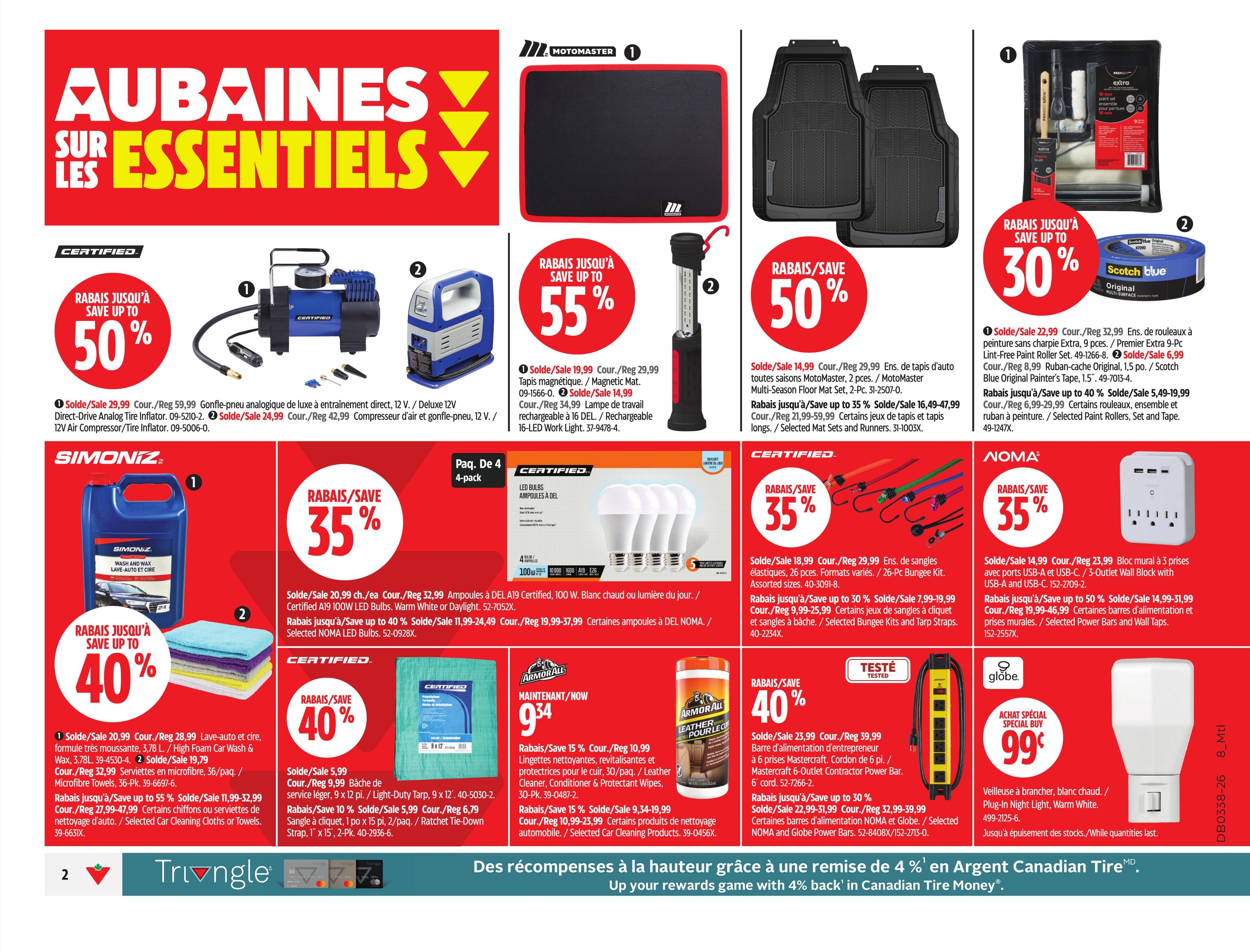 Circulaire Canadian Tire — page 4, du 6 août au 24 septembre 2026