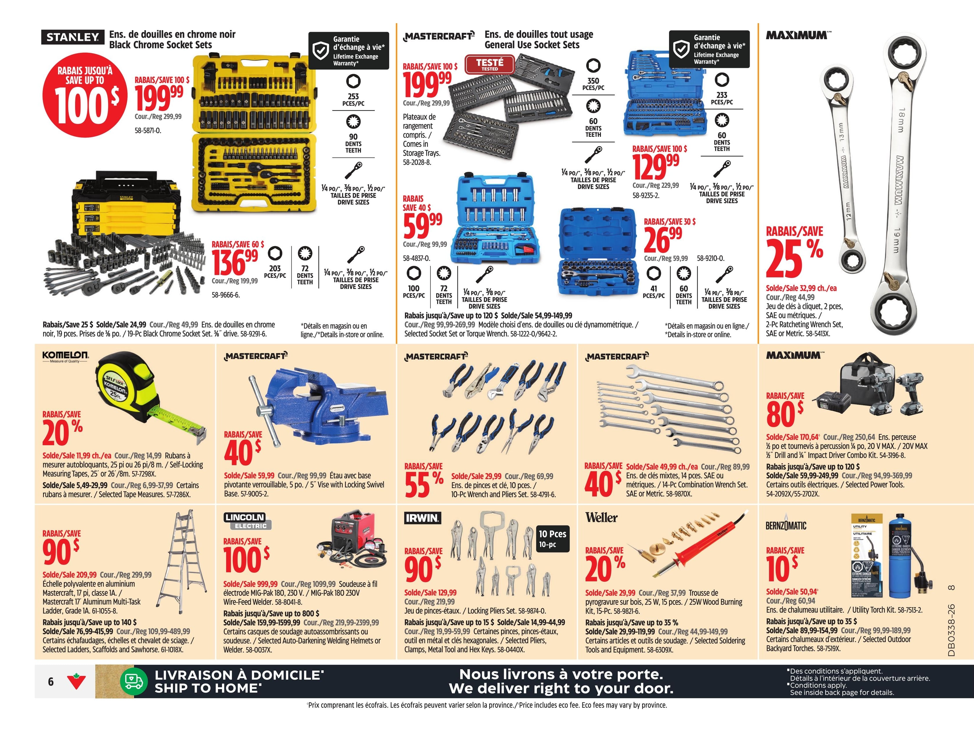 Circulaire Canadian Tire — page 8, du 6 août au 24 septembre 2026