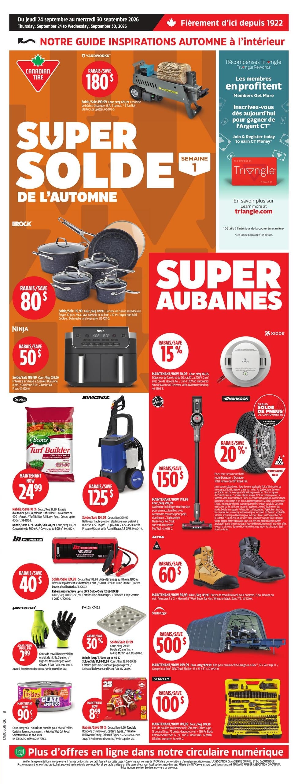Circulaire Canadian Tire — page 2, du 24 au 30 septembre 2026