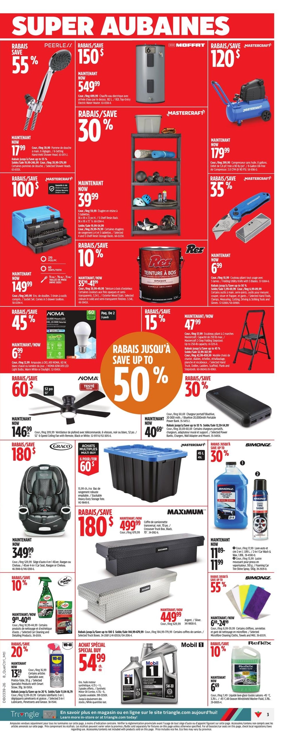 Circulaire Canadian Tire — page 4, du 24 au 30 septembre 2026