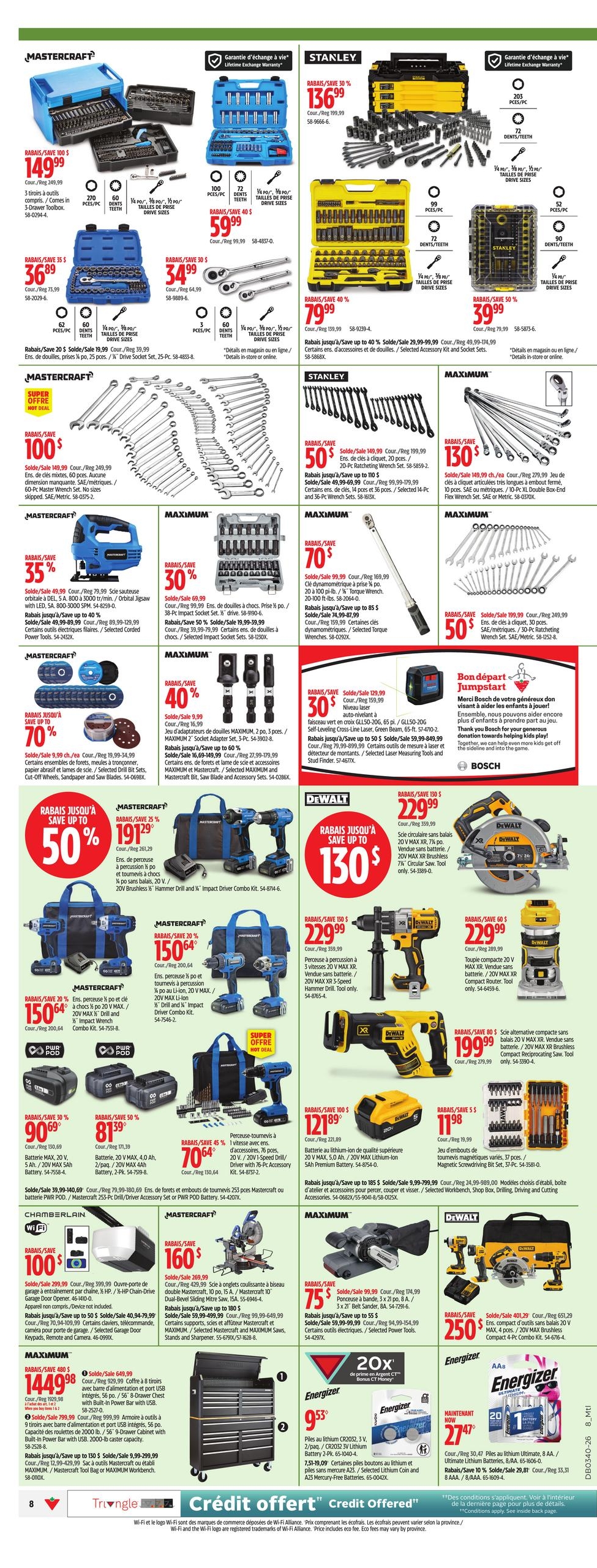 Circulaire Canadian Tire — page 8, du 1 au 7 octobre 2026
