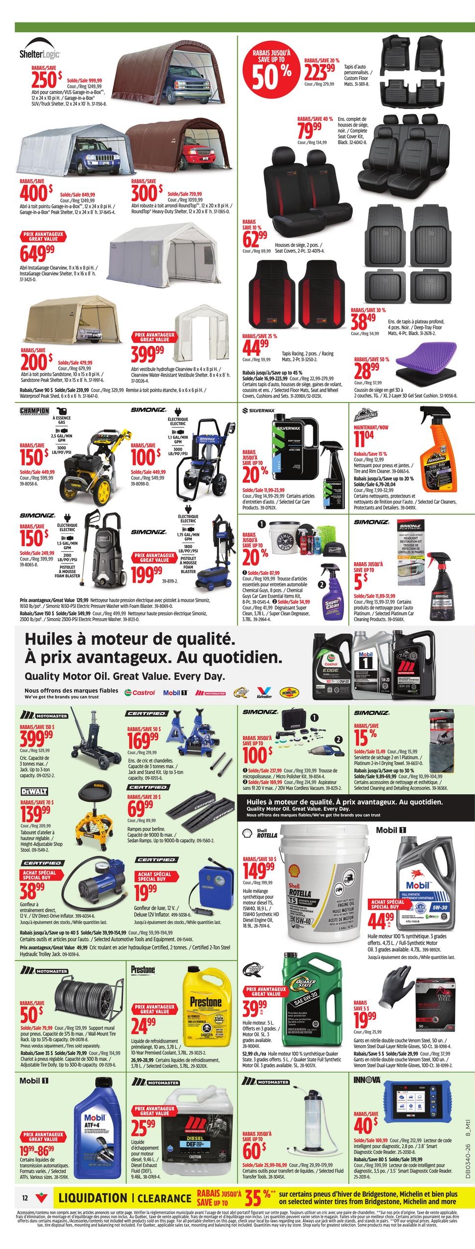 Circulaire Canadian Tire — page 12, du 1 au 7 octobre 2026