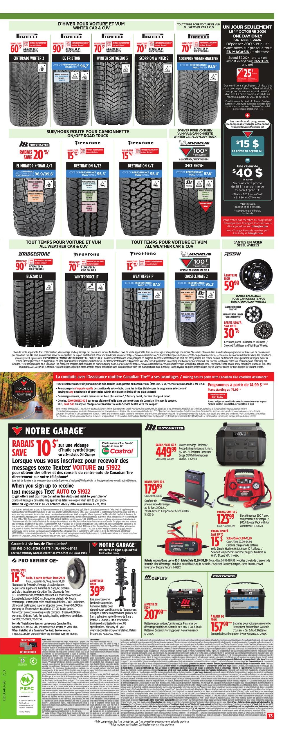 Circulaire Canadian Tire — page 13, du 1 au 7 octobre 2026
