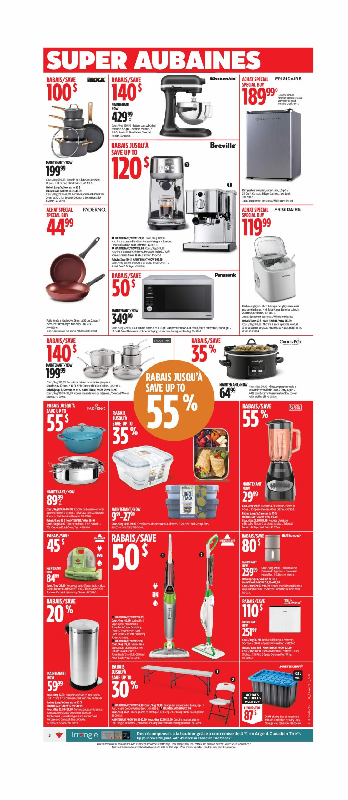 Circulaire Canadian Tire — page 2, du 8 au 14 octobre 2026
