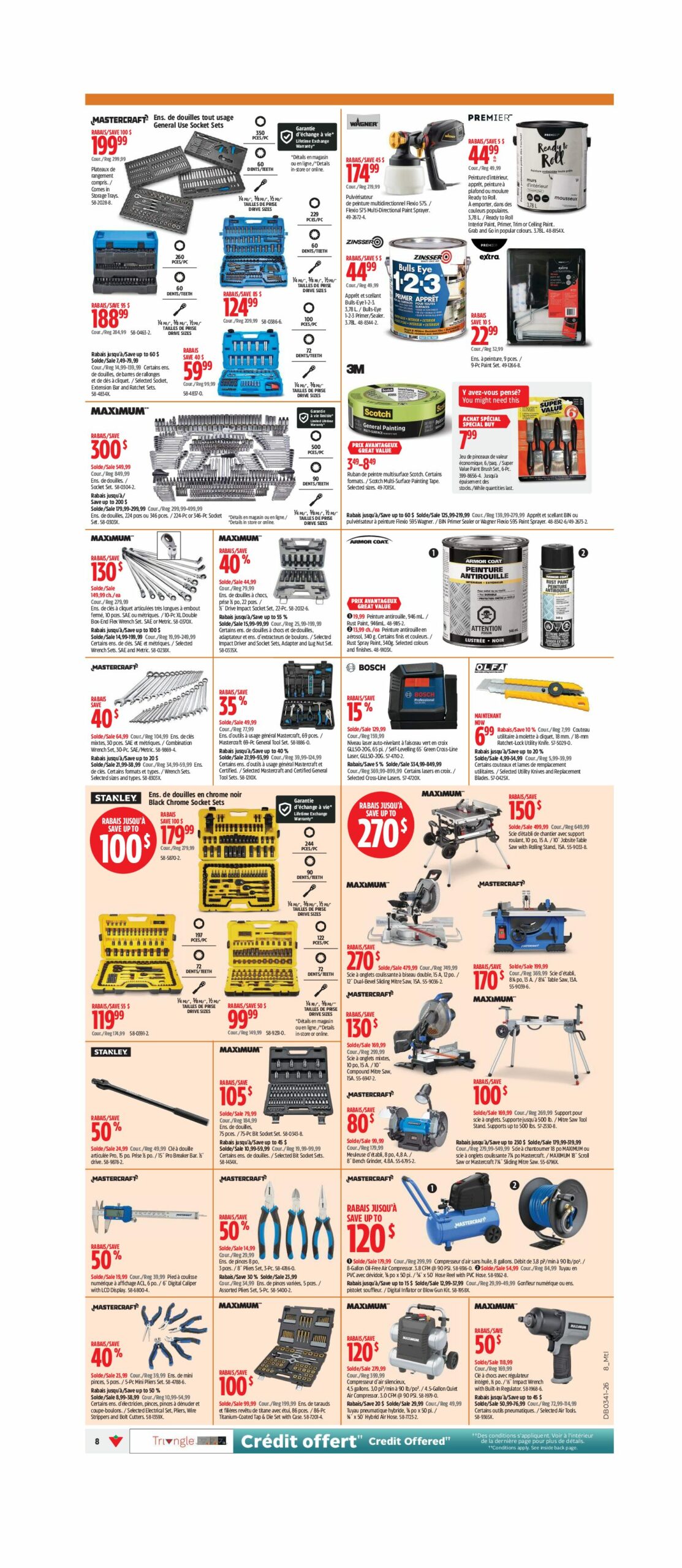 Circulaire Canadian Tire — page 8, du 8 au 14 octobre 2026