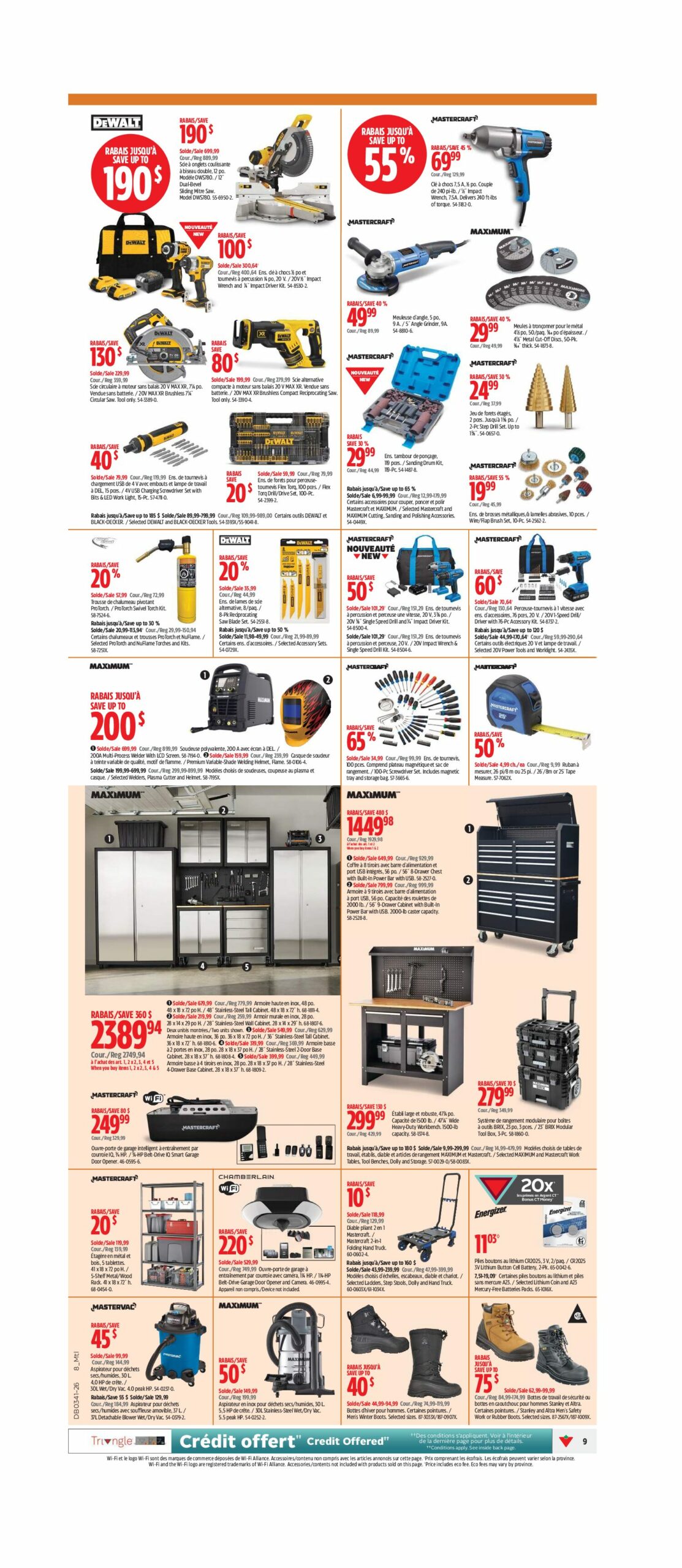 Circulaire Canadian Tire — page 9, du 8 au 14 octobre 2026