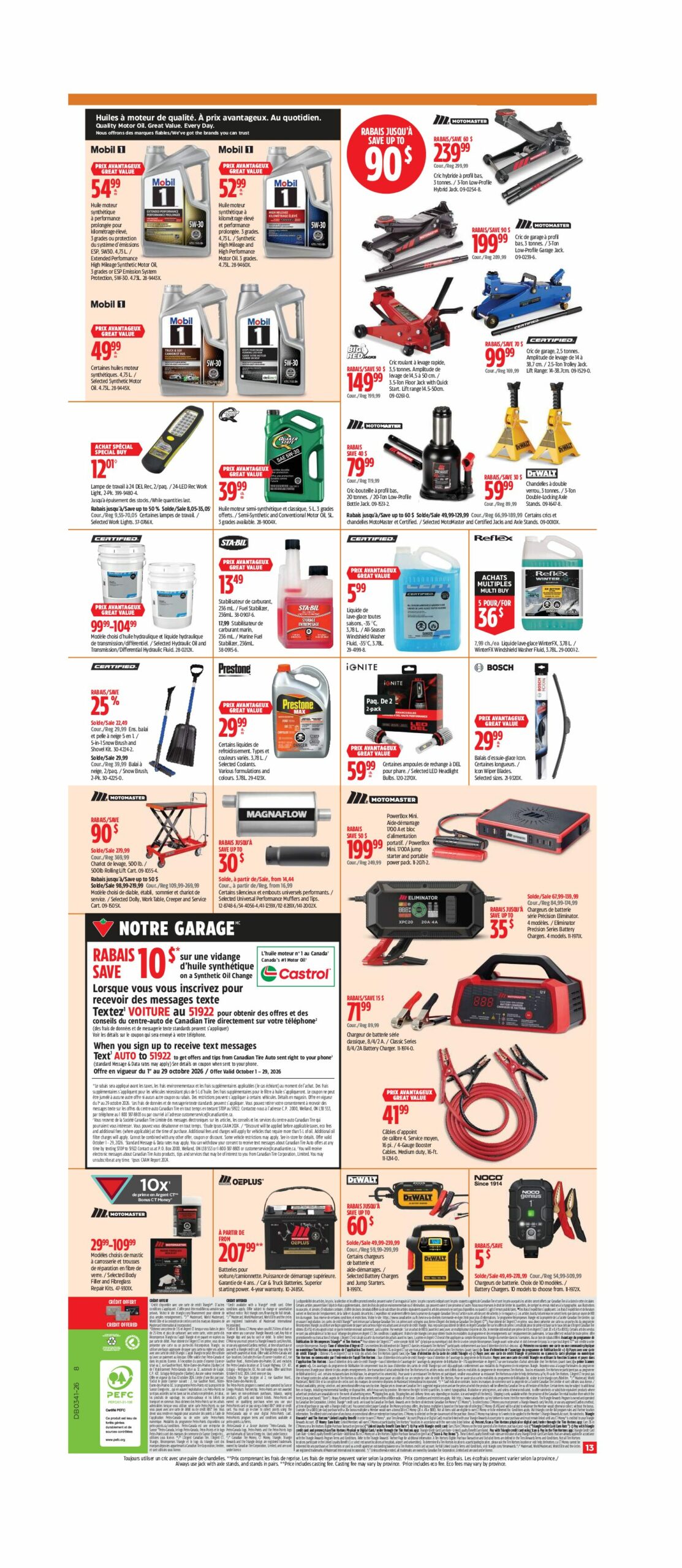 Circulaire Canadian Tire — page 13, du 8 au 14 octobre 2026