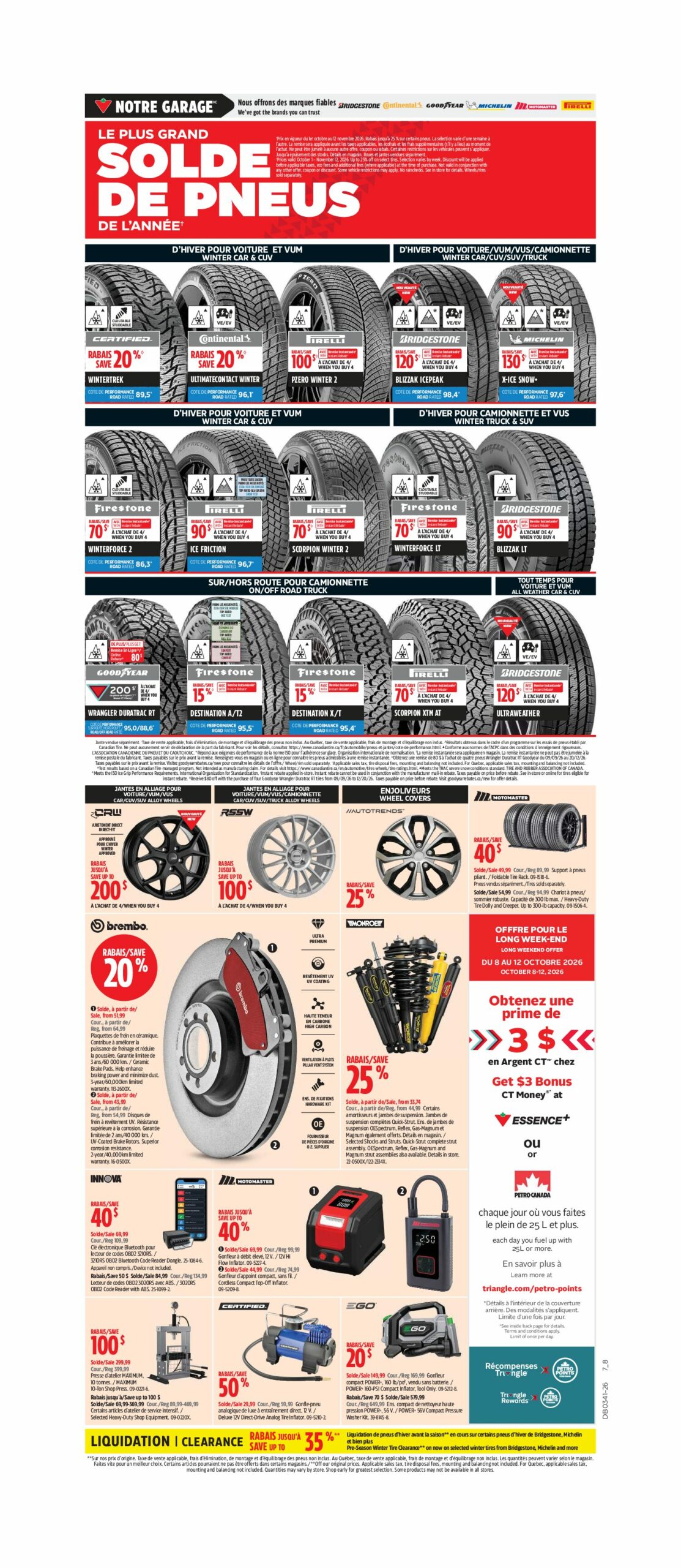 Circulaire Canadian Tire — page 14, du 8 au 14 octobre 2026