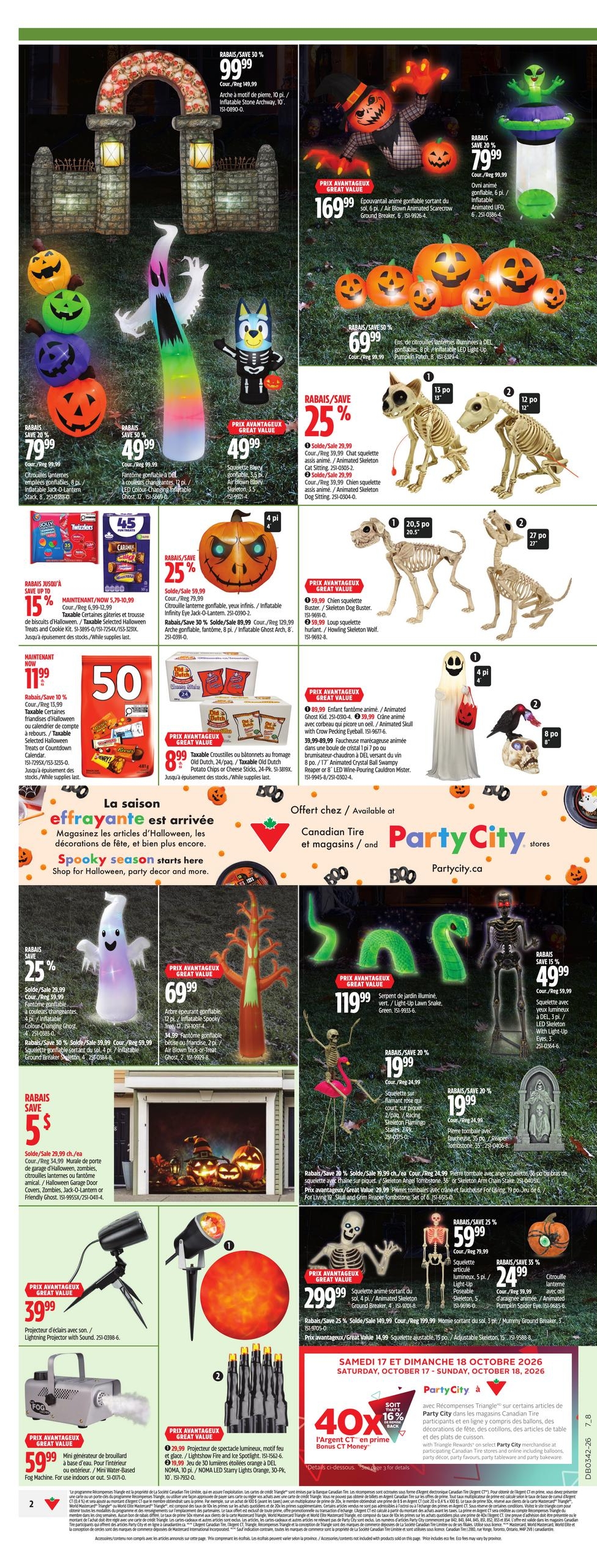 Circulaire Canadian Tire — page 4, du 15 au 21 octobre 2026
