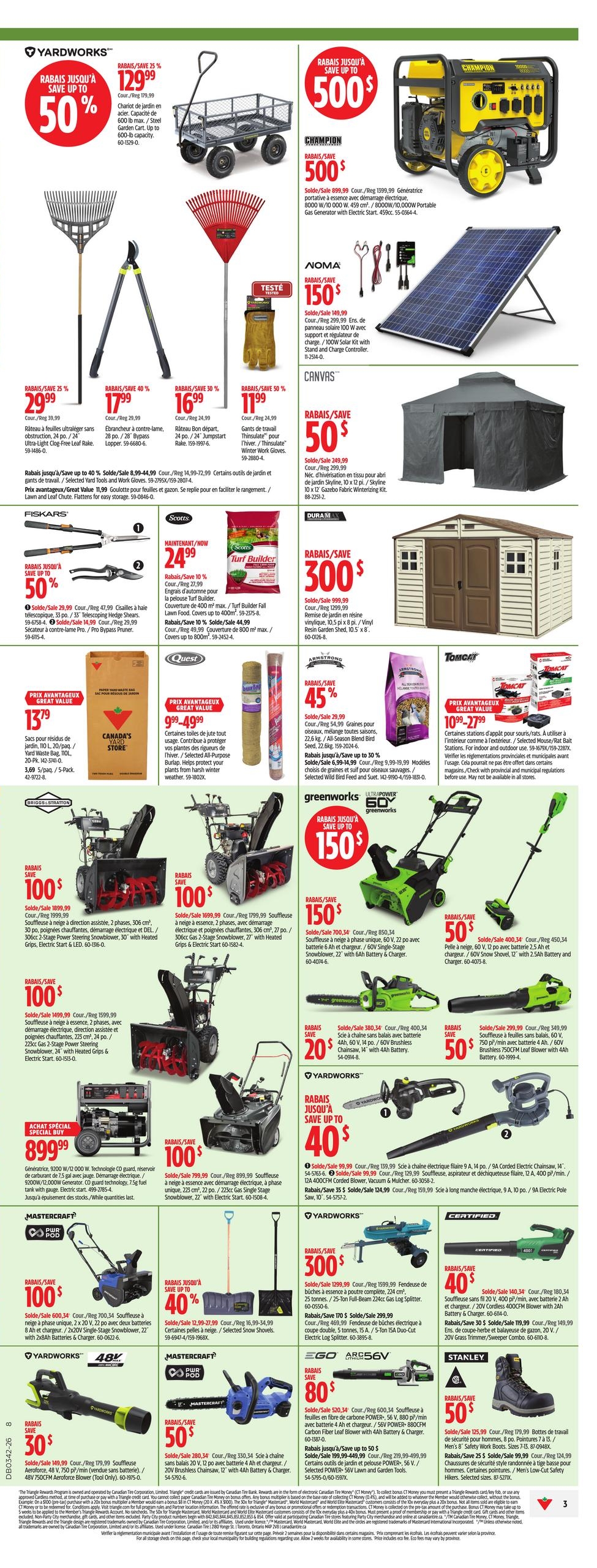 Circulaire Canadian Tire — page 5, du 15 au 21 octobre 2026