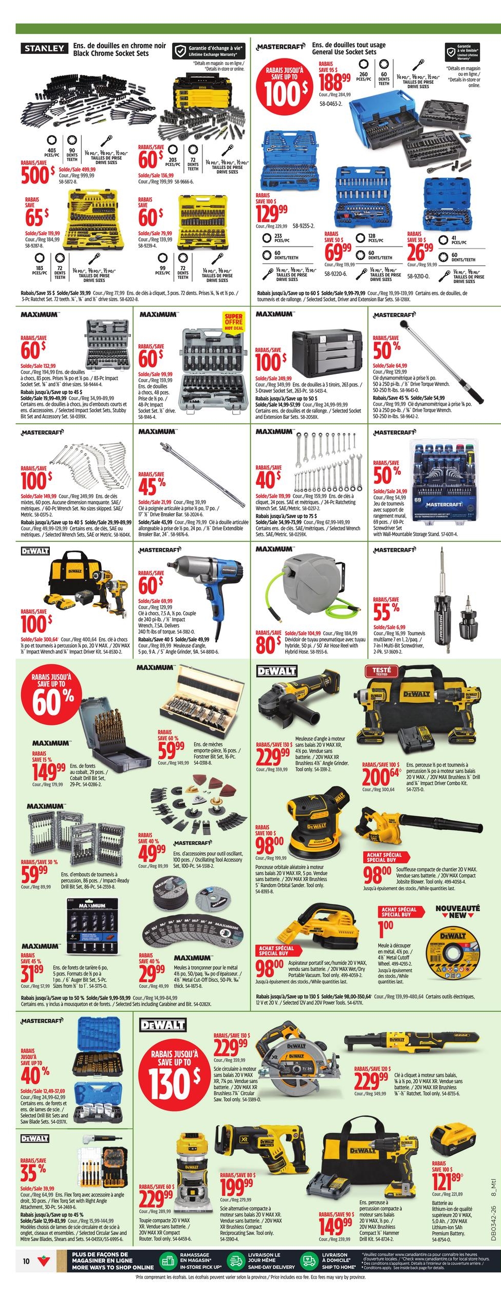 Circulaire Canadian Tire — page 12, du 15 au 21 octobre 2026