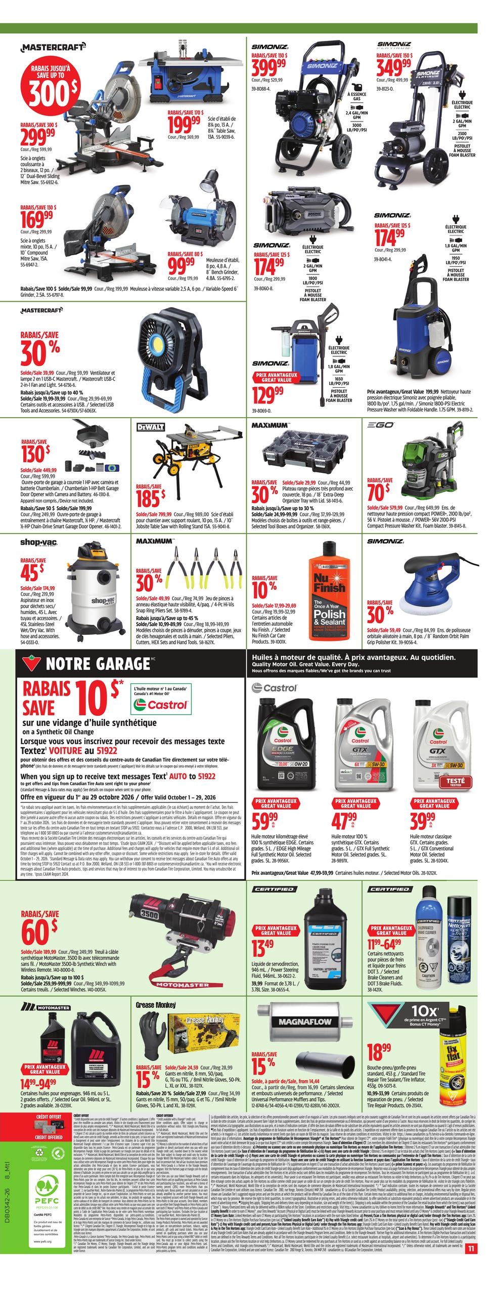 Circulaire Canadian Tire — page 13, du 15 au 21 octobre 2026