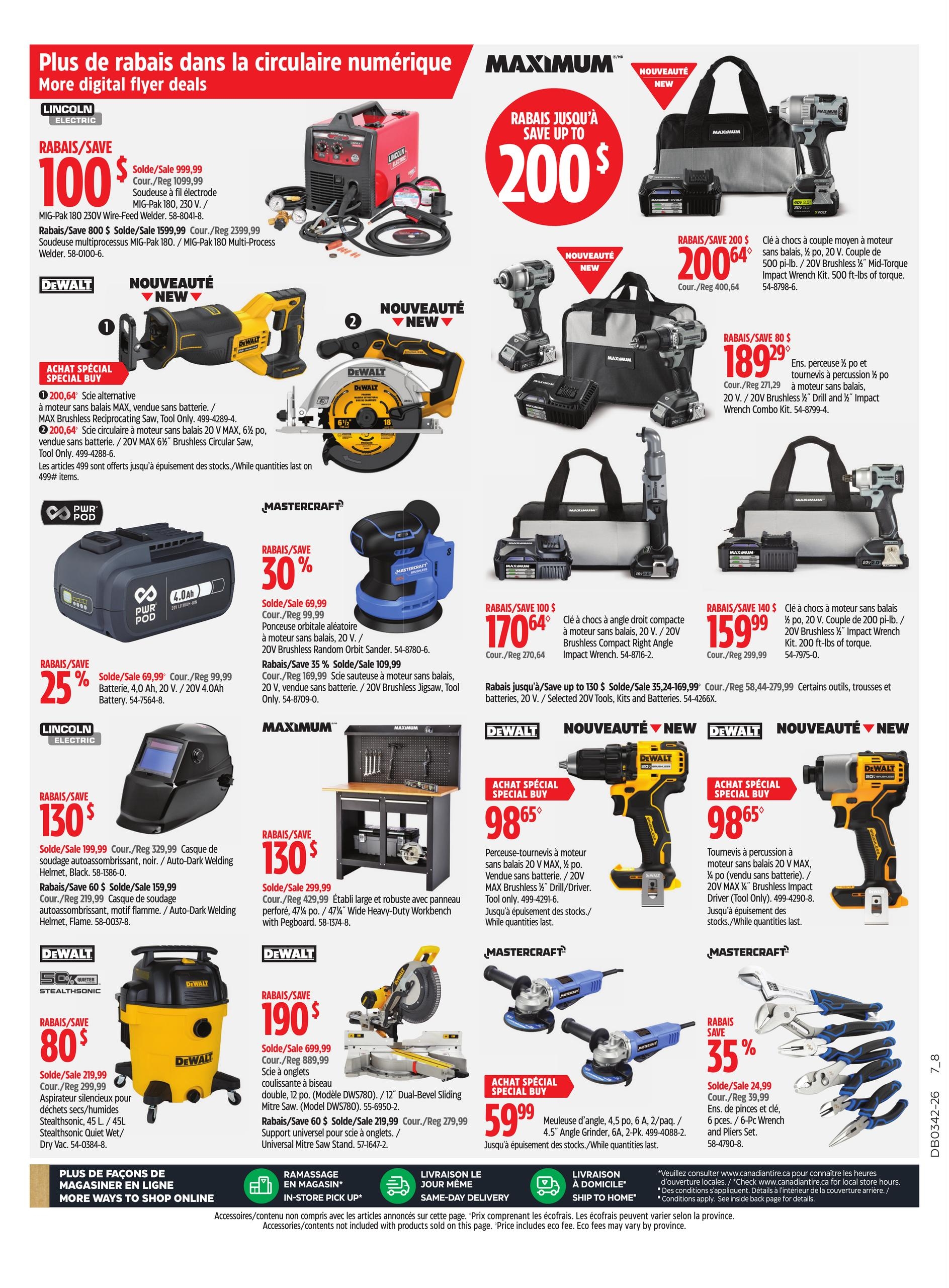 Circulaire Canadian Tire — page 30, du 15 au 21 octobre 2026