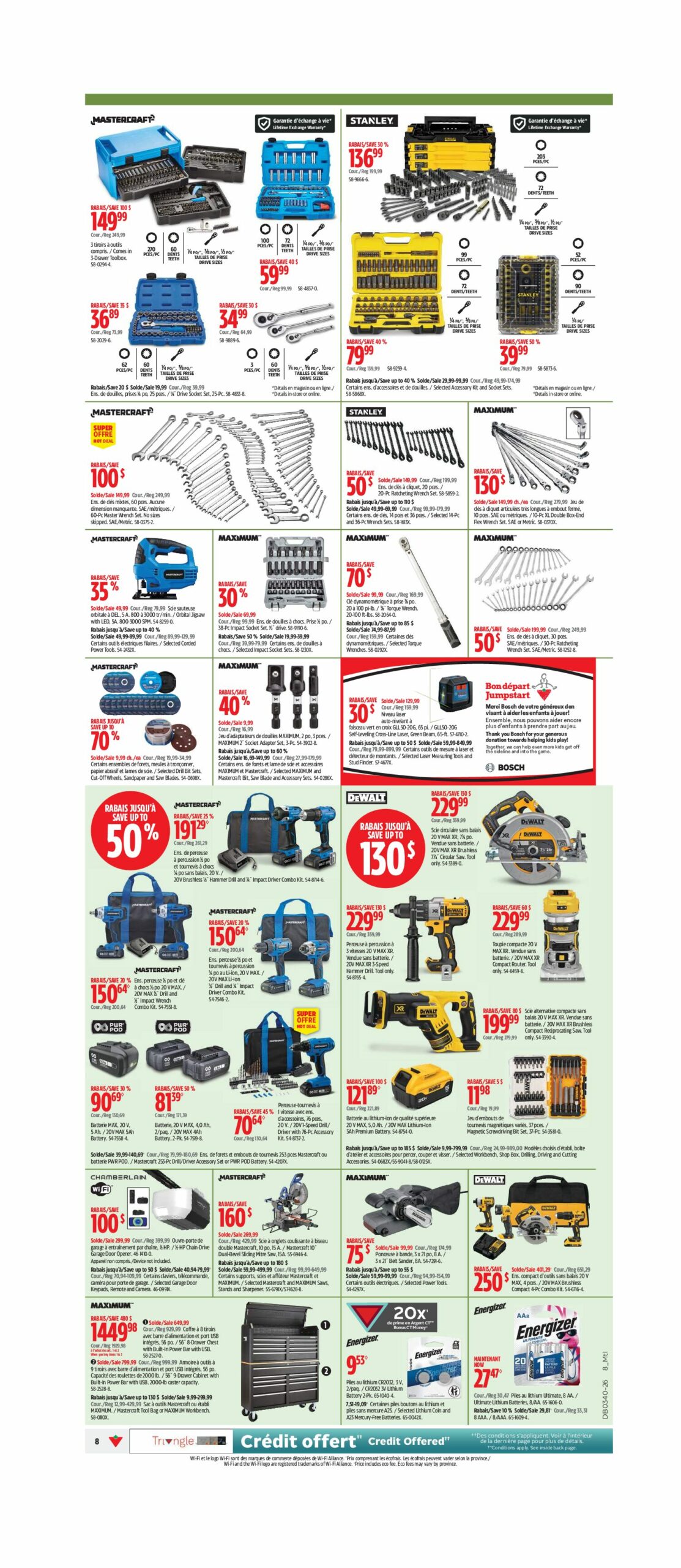 Circulaire Canadian Tire Super Solde — page 8, du 1 au 7 octobre 2026