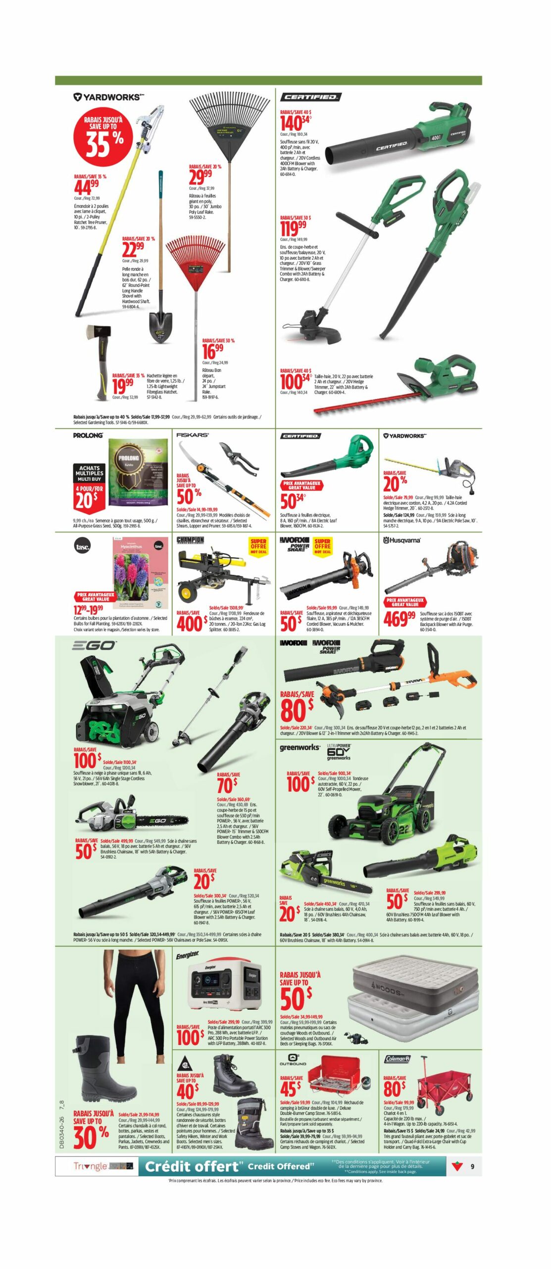 Circulaire Canadian Tire Super Solde — page 9, du 1 au 7 octobre 2026