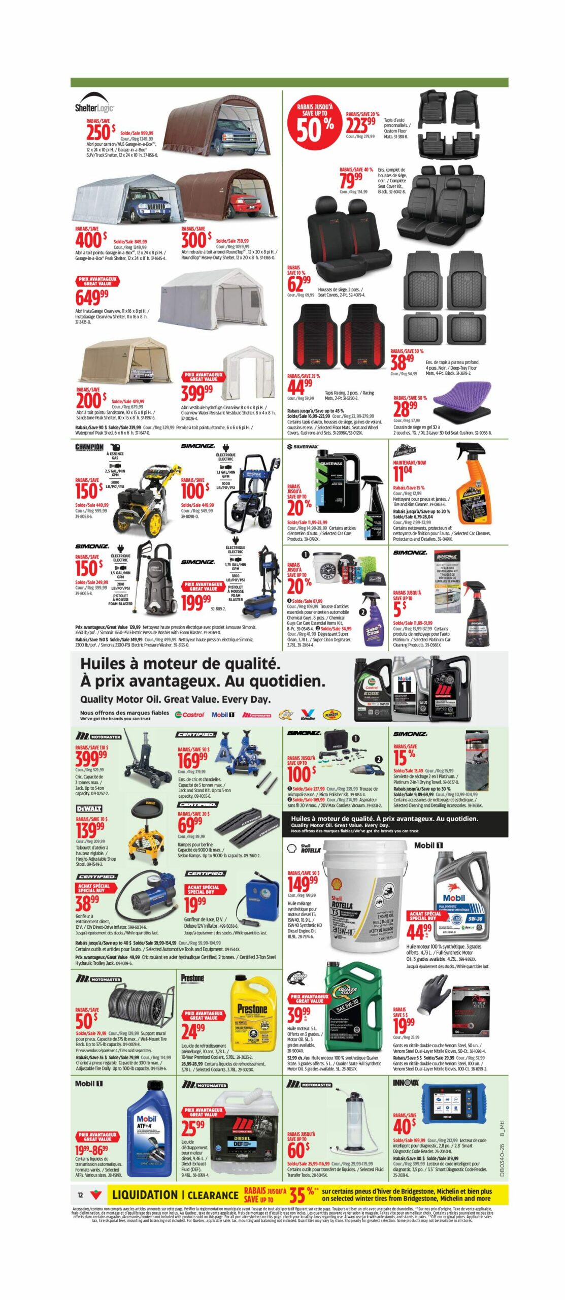 Circulaire Canadian Tire Super Solde — page 12, du 1 au 7 octobre 2026
