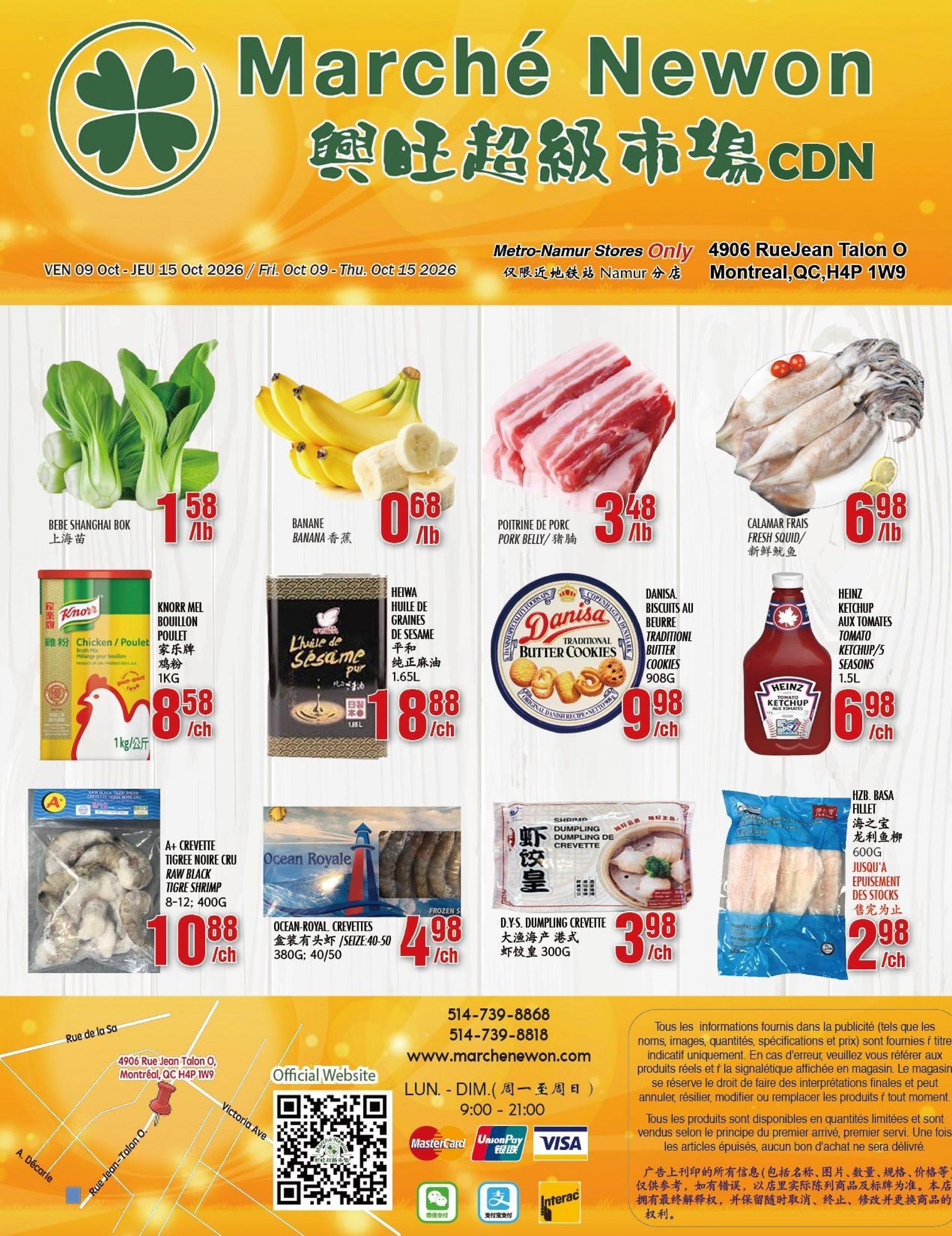 Circulaire Cdn Jean Talon — page 1, du 9 au 15 octobre 2026