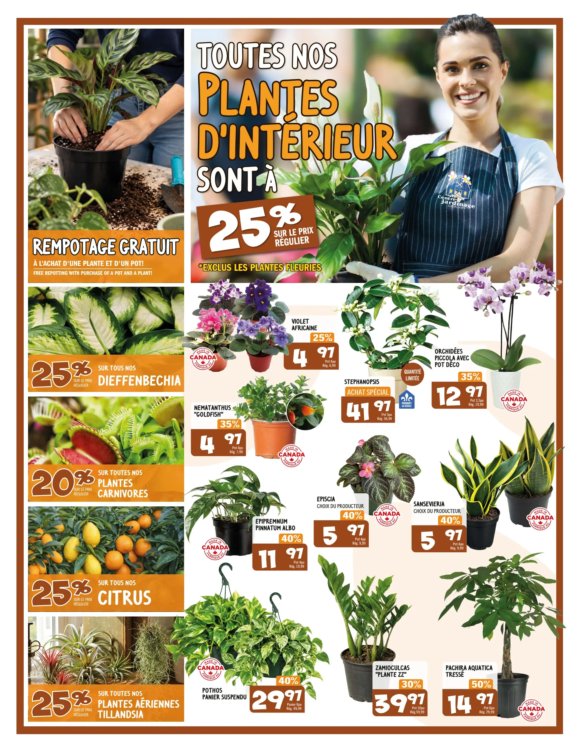 Circulaire Centre Jardinage Granby — page 2, du 25 septembre au 8 octobre 2026