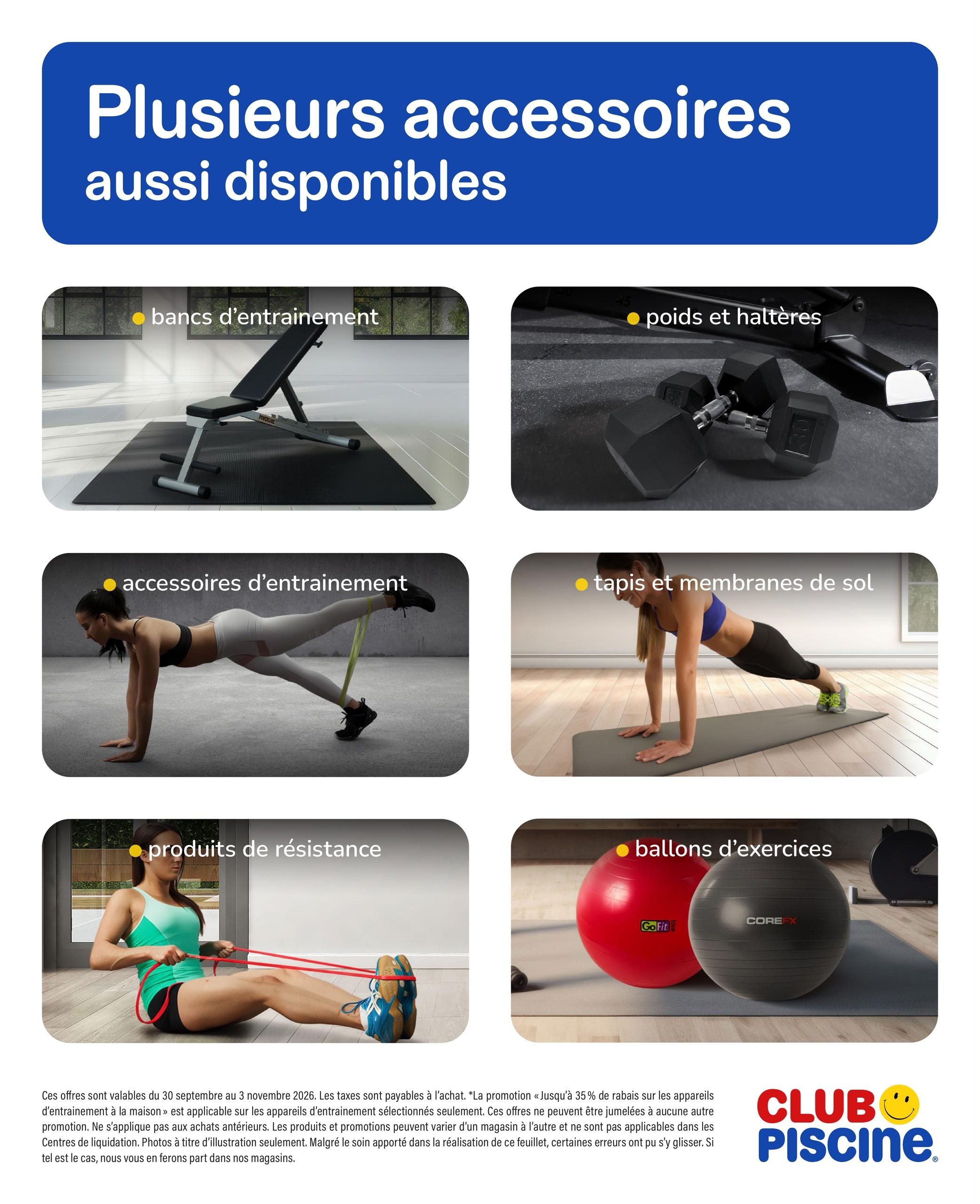 Circulaire Club Piscine Super Fitness — page 11, du 30 septembre au 3 novembre 2026