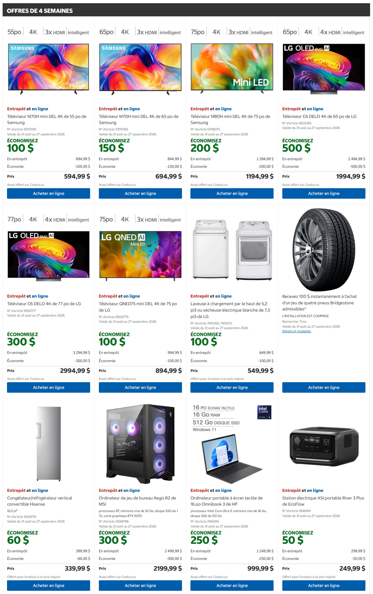 Circulaire Costco — page 2, du 14 au 27 septembre 2026