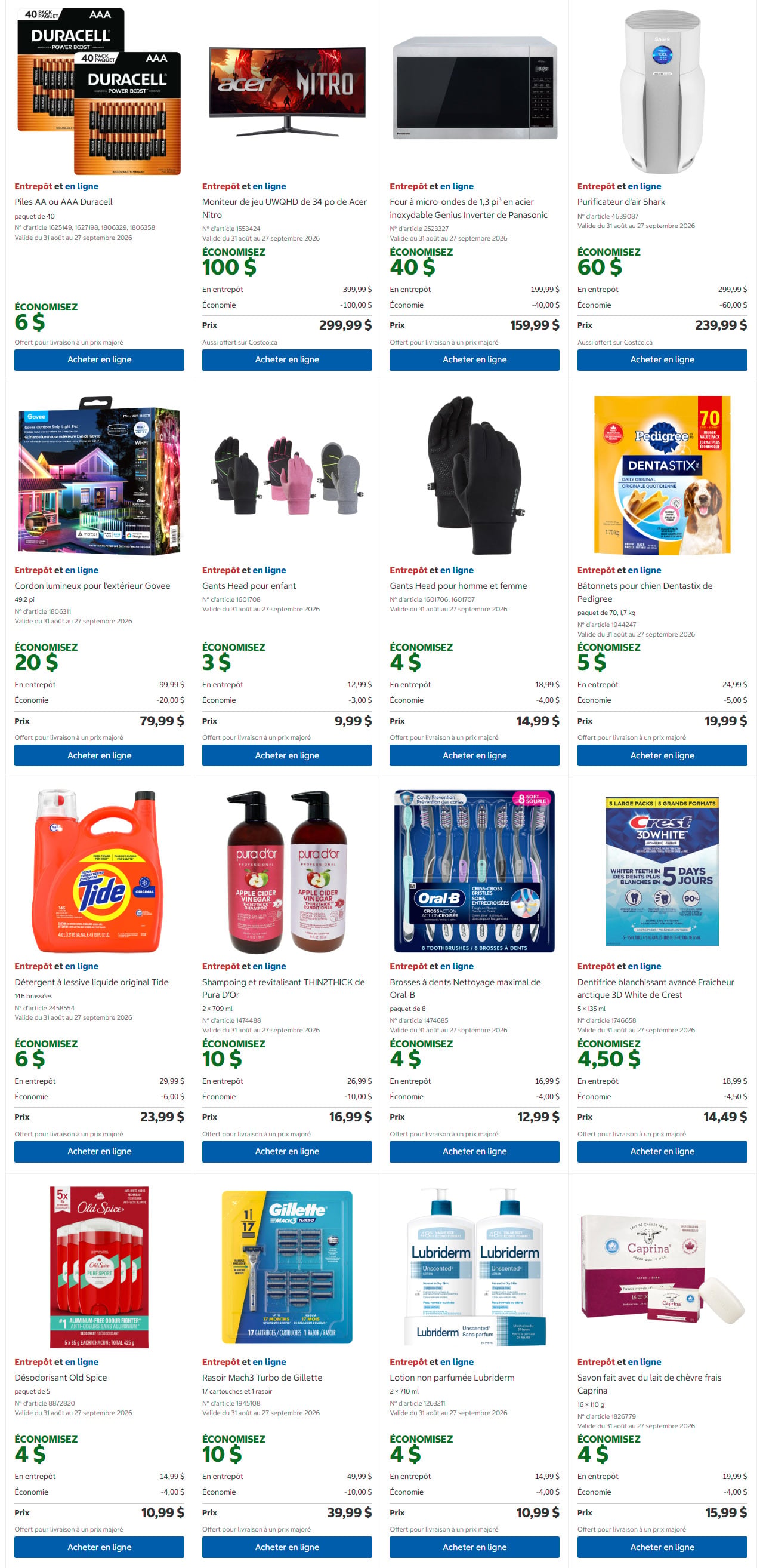 Circulaire Costco — page 4, du 14 au 27 septembre 2026