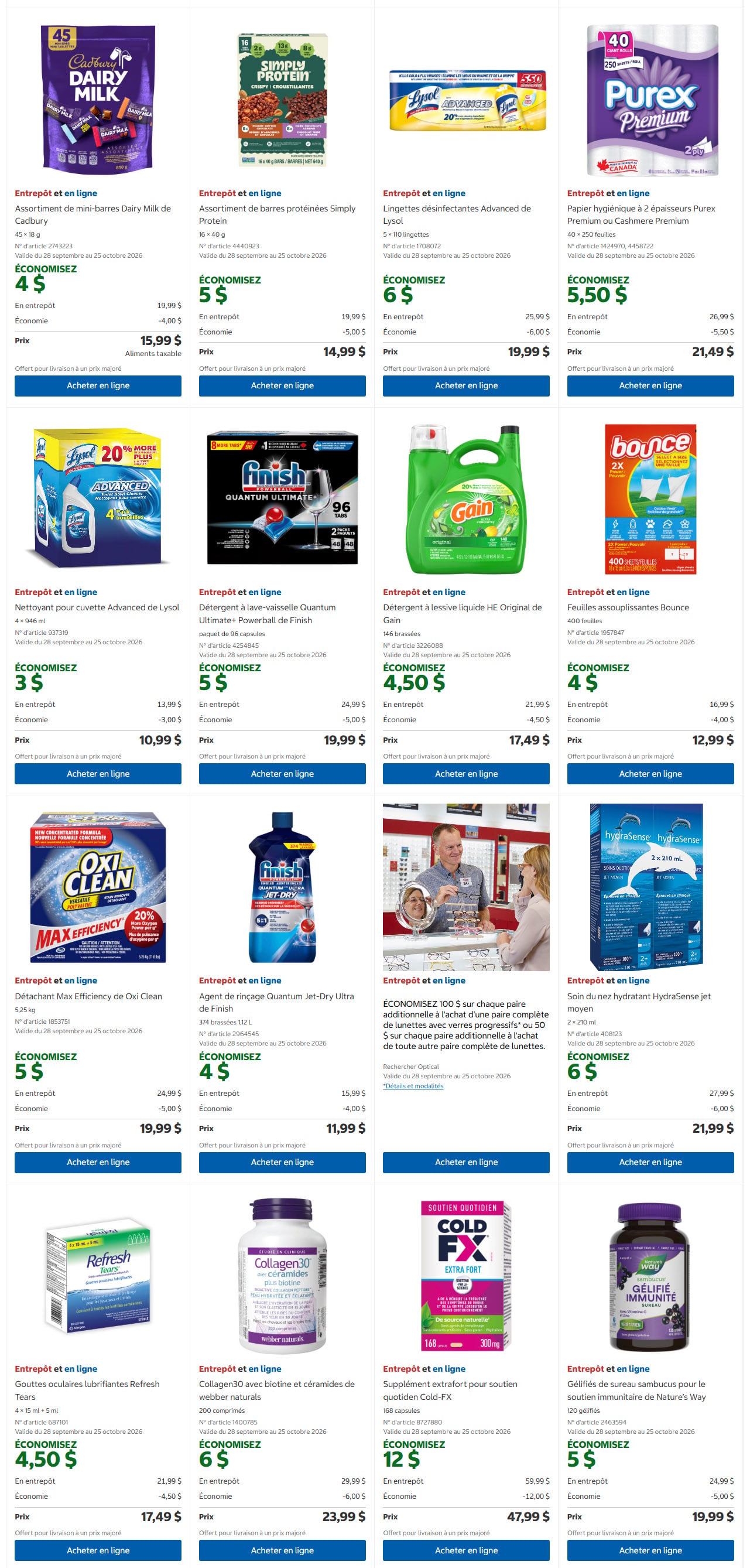 Circulaire Costco — page 5, du 28 septembre au 11 octobre 2026