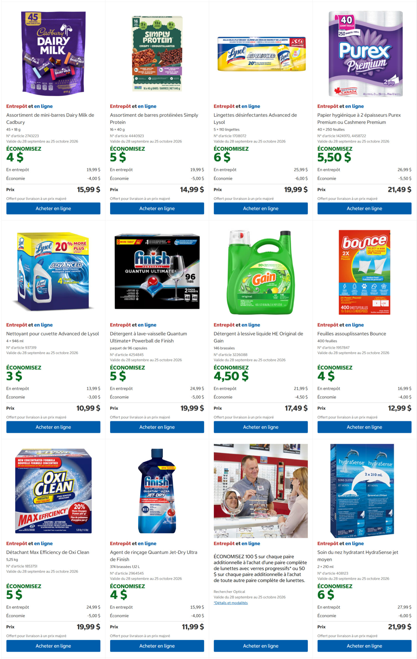 Circulaire Costco — page 6, du 28 septembre au 25 octobre 2026