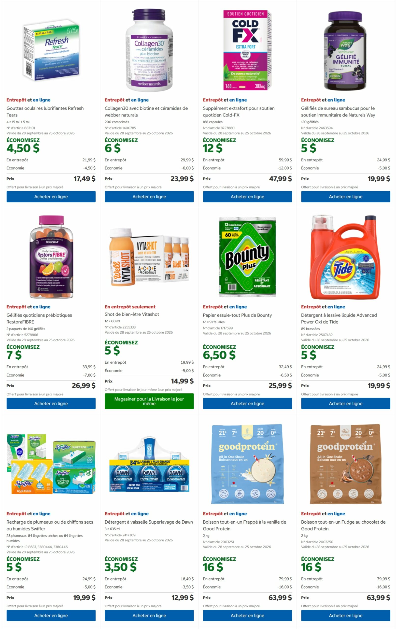 Circulaire Costco — page 7, du 28 septembre au 25 octobre 2026