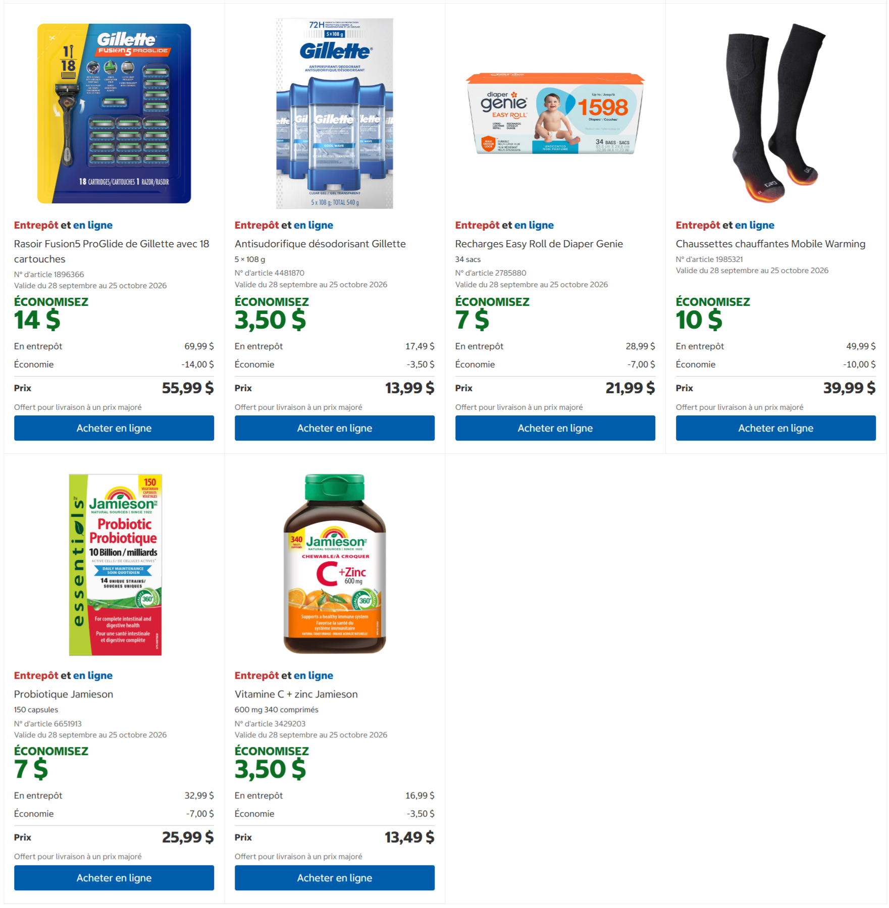 Circulaire Costco — page 9, du 28 septembre au 25 octobre 2026