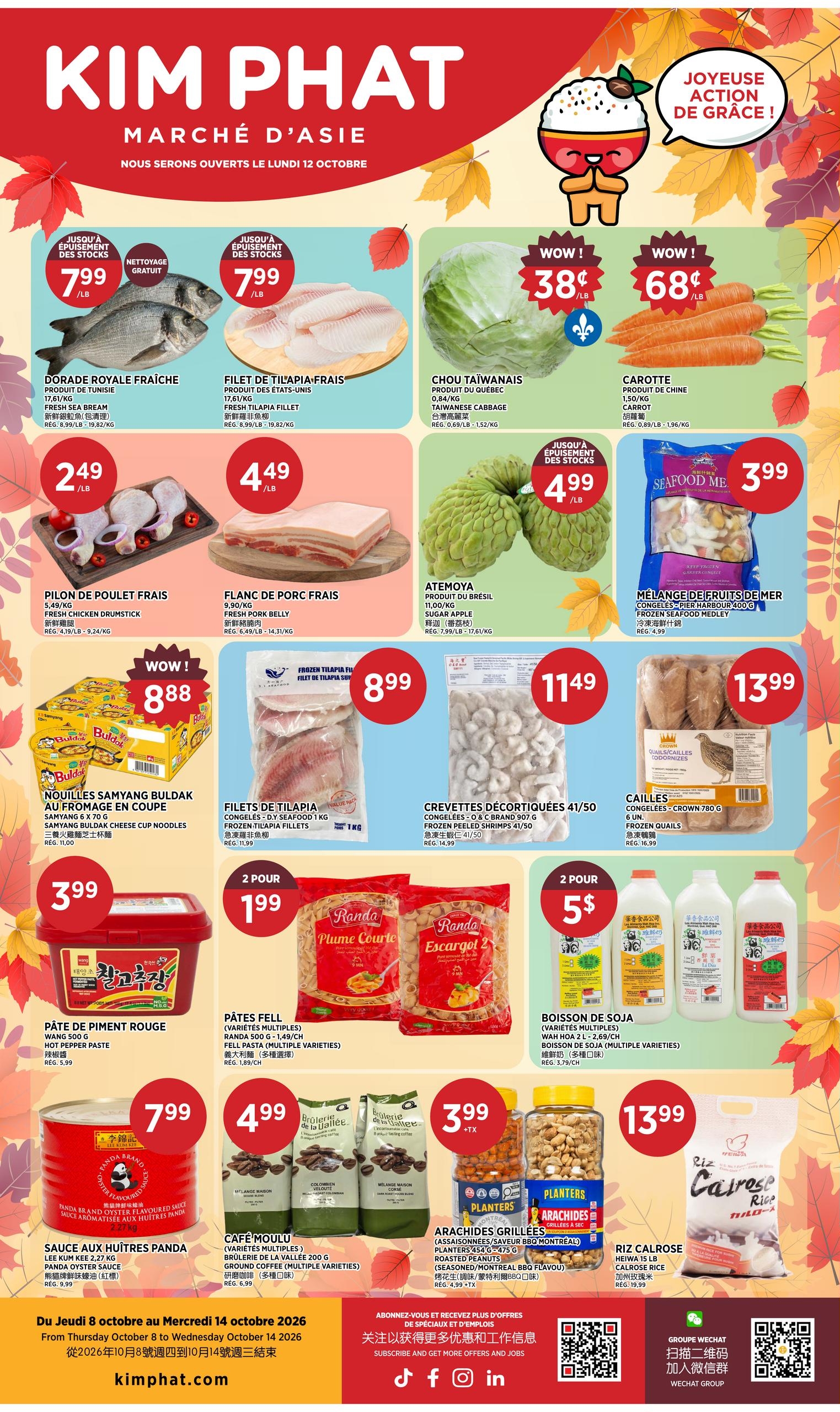 Circulaire De La Semaine — page 1, du 8 au 14 octobre 2026