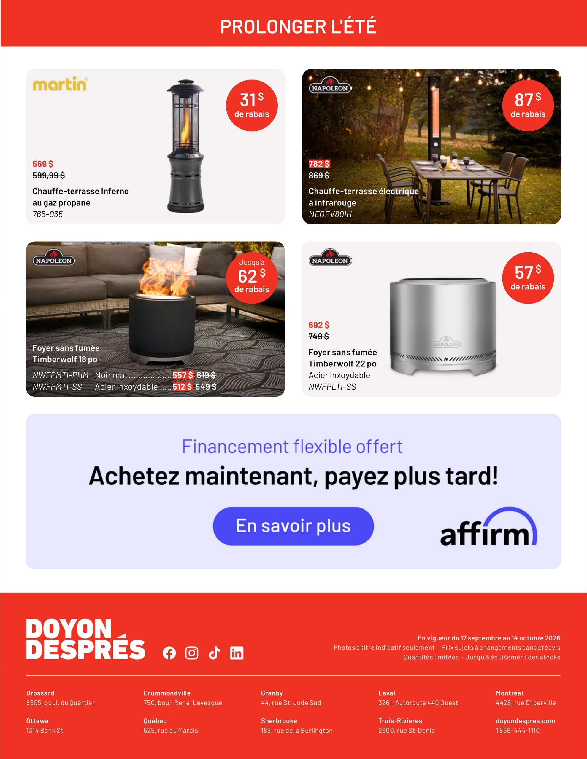 Circulaire Doyon Després — page 7, du 17 septembre au 14 octobre 2026
