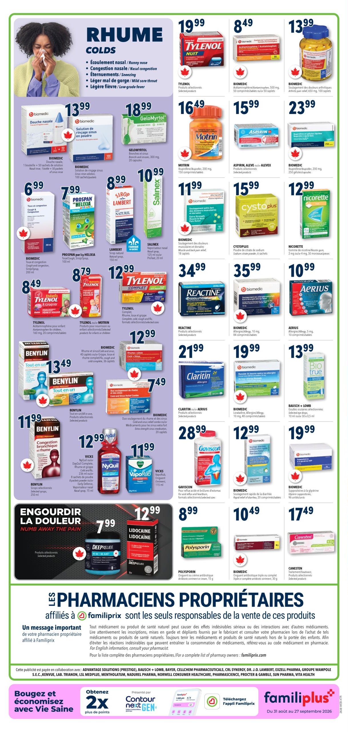 Circulaire Familiprix — page 4, du 17 au 23 septembre 2026