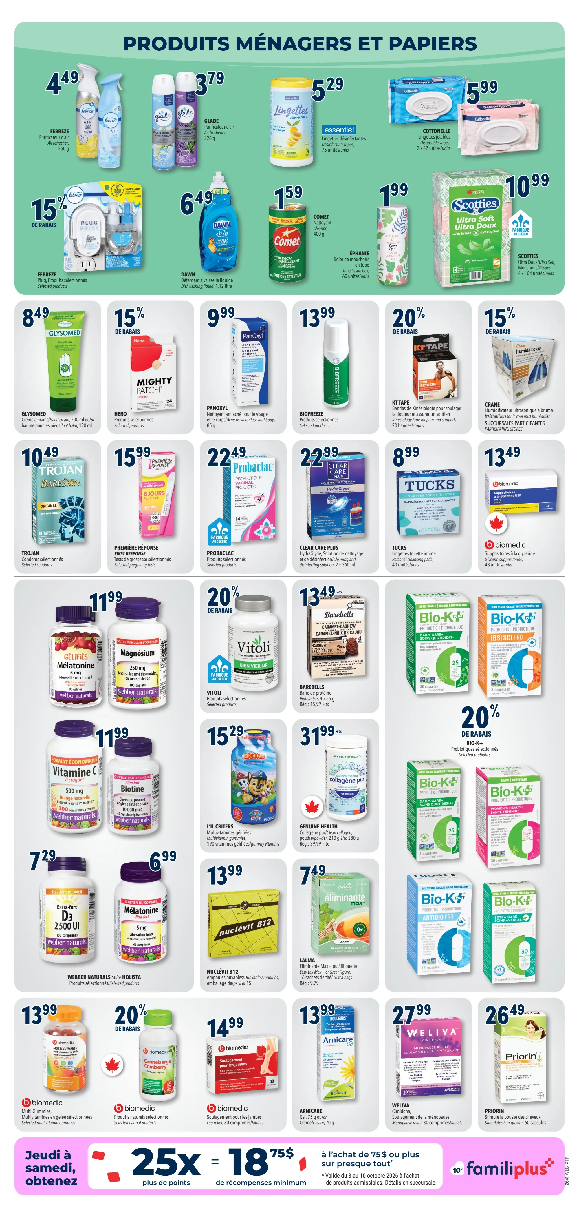 Circulaire Familiprix Extra — page 13, du 8 au 14 octobre 2026