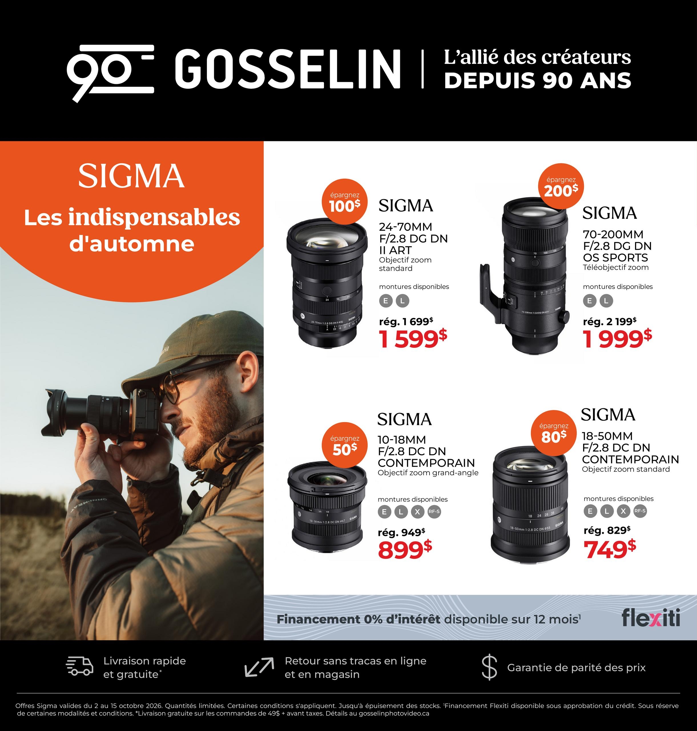 Circulaire Gosselin — page 1, du 2 au 15 octobre 2026