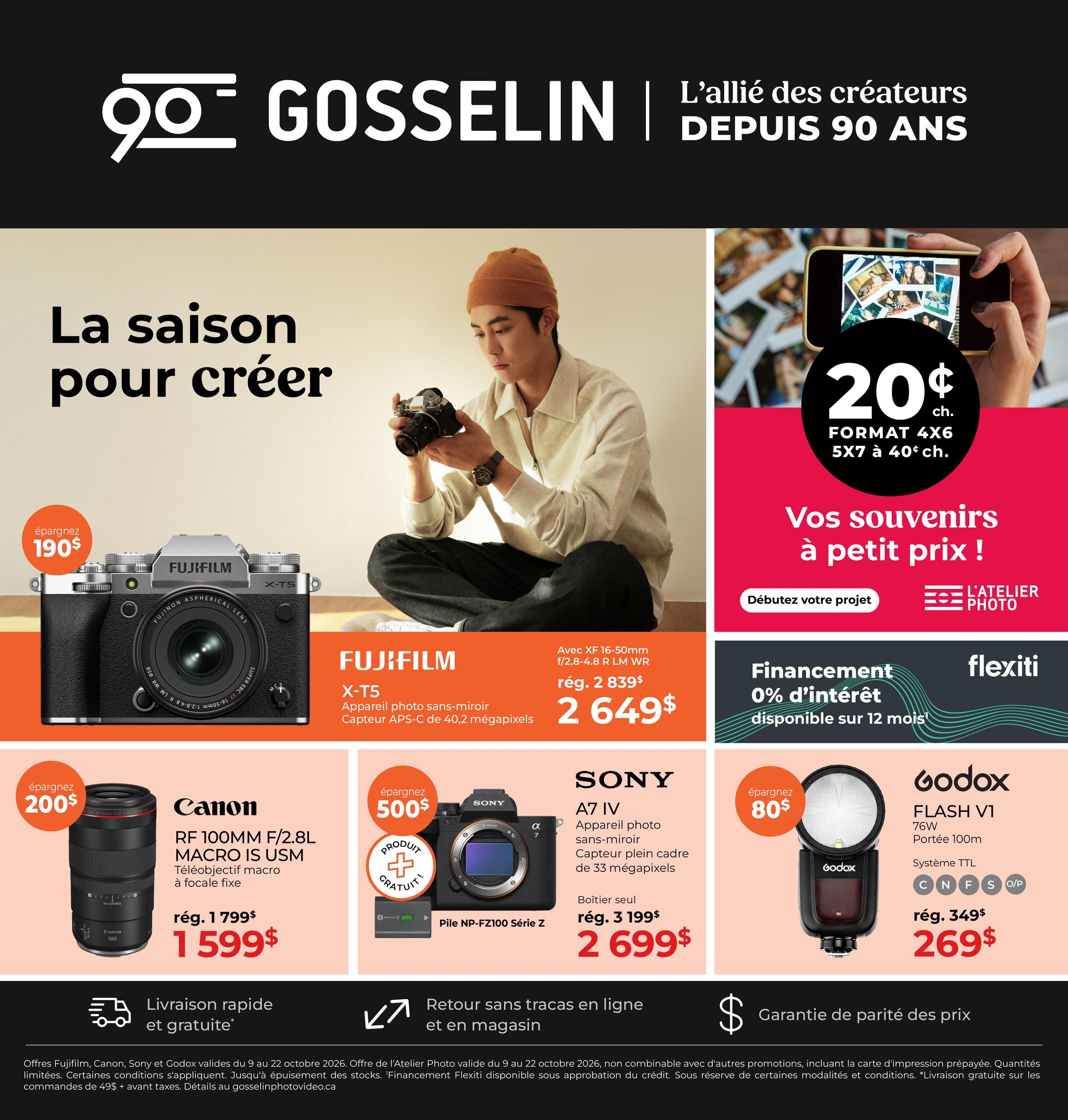 Circulaire Gosselin — page 1, du 9 au 22 octobre 2026